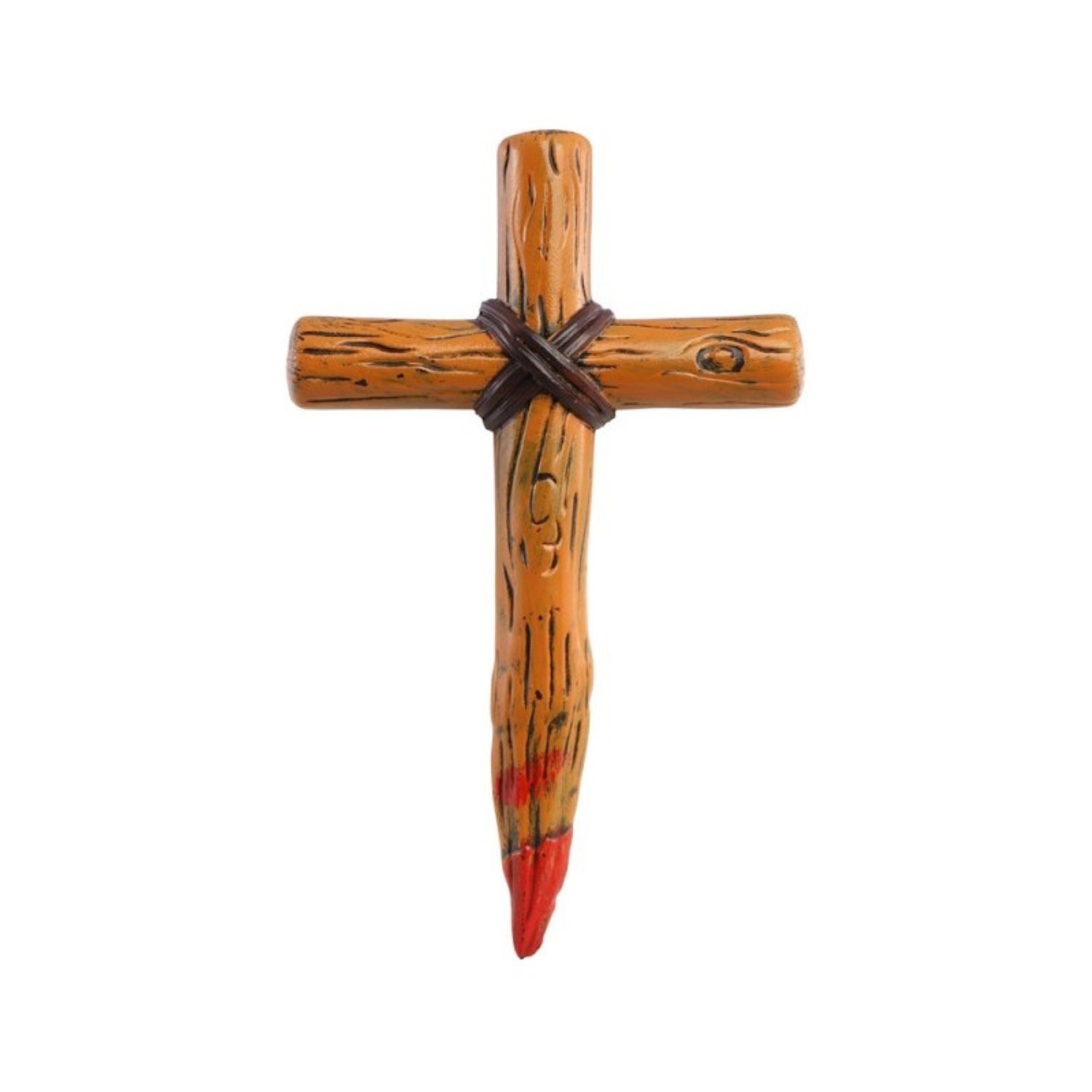 CHAKS Dekoobjekt Blutiger Kunststoff Kreuzpflock, 18x5x30 günstig online kaufen