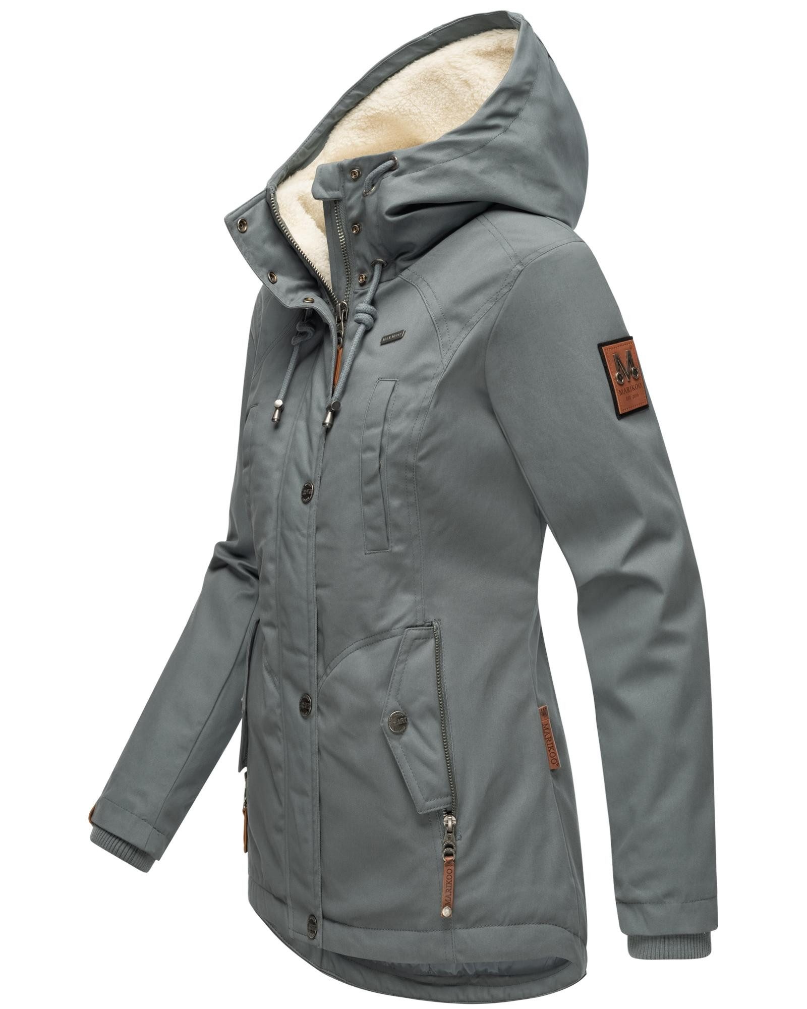 Marikoo Winterjacke Bikoo sportliche Damen Outdoor Baumwolljacke mit Kapuze günstig online kaufen