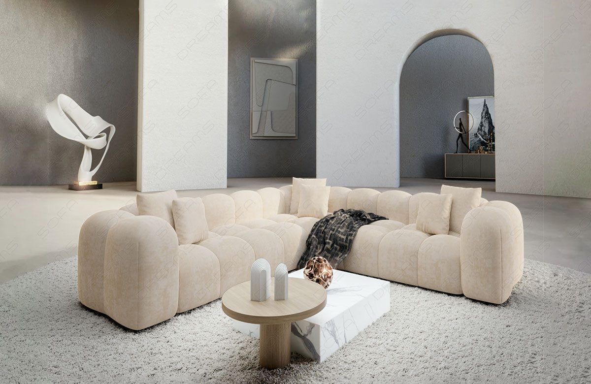 Sofa Dreams Ecksofa Design Stoff Samtstoff günstig online kaufen