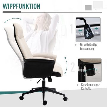 Vinsetto Schreibtischstuhl Bürostuhl ergonomisch