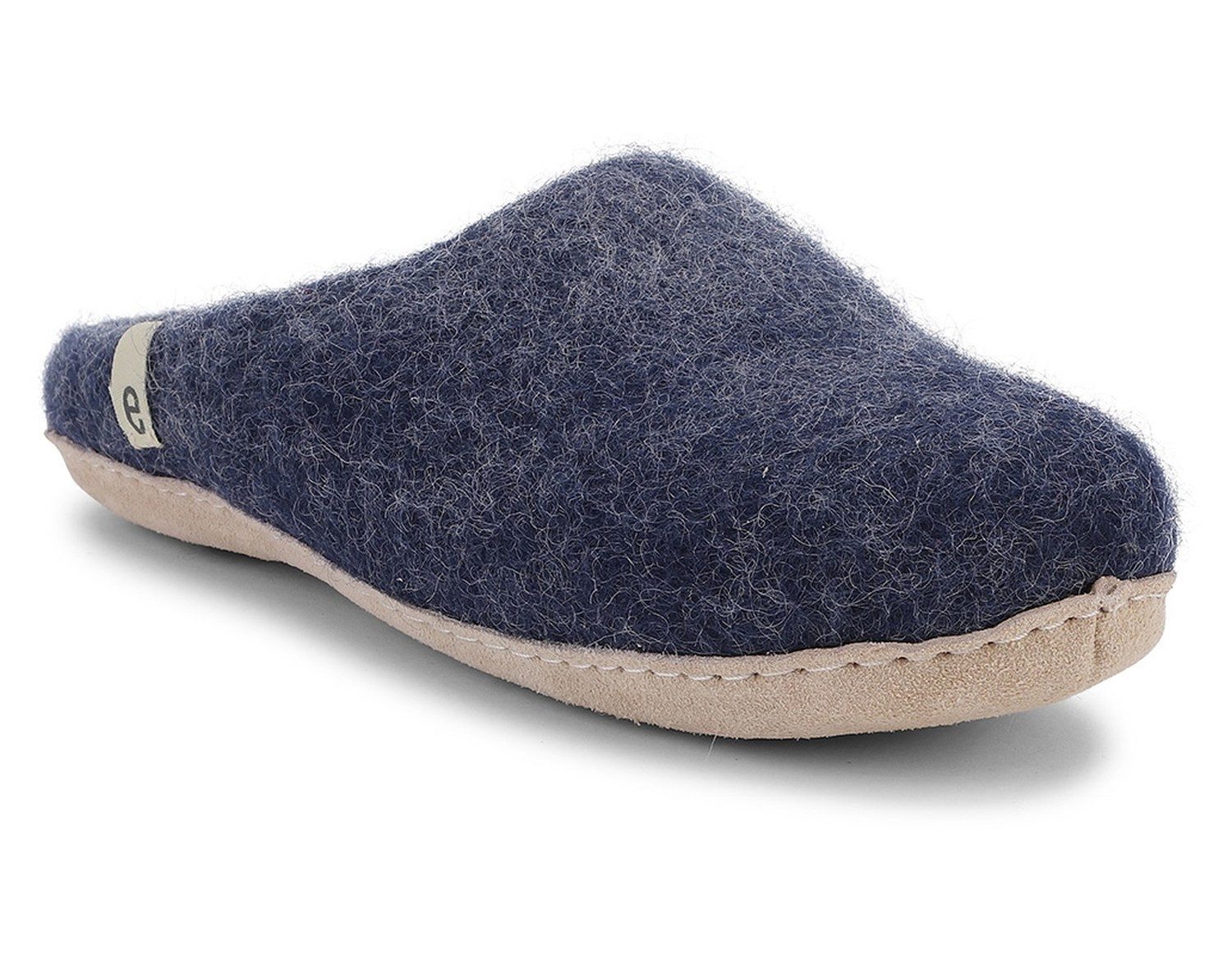 Unisex Filzpantoffel mit Ledersohle Pantoffel