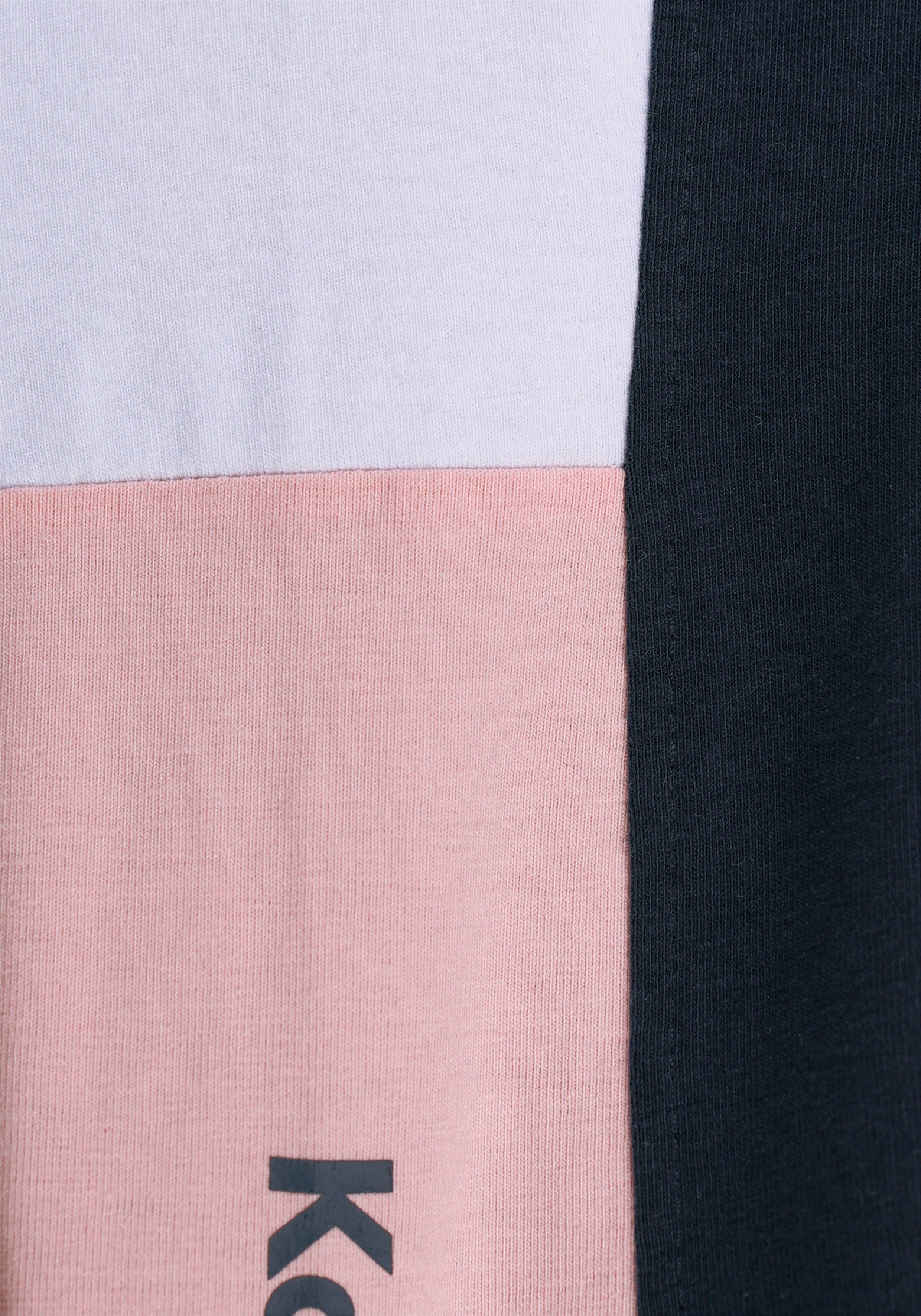 KangaROOS Leggings Colorblocking Leggings für kleine Mädchen mit breitem Bündchen und Logoprint