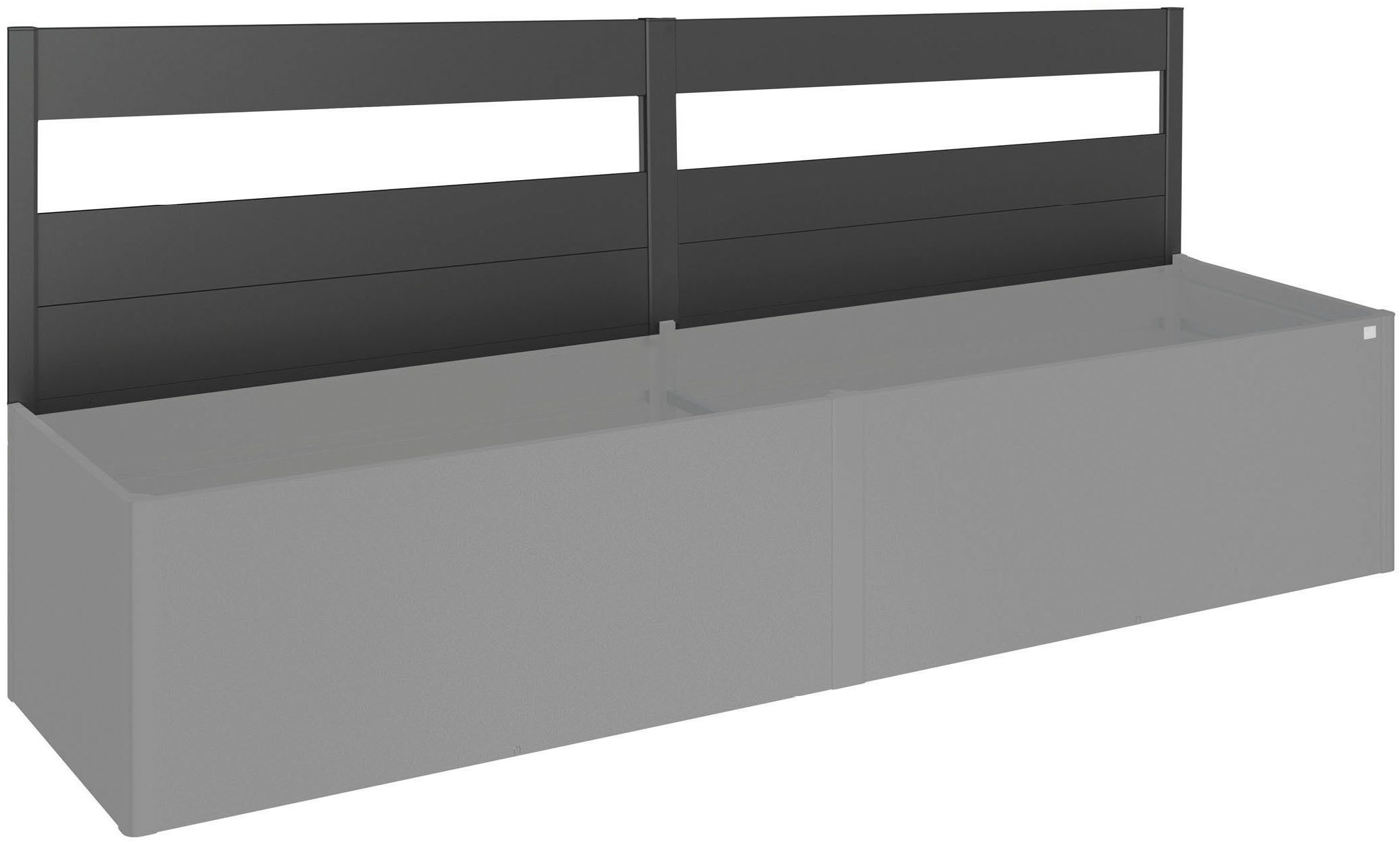 Biohort Sichtschutzelement mit Acrylglas für Hochbeet 4x1, aus Stahl