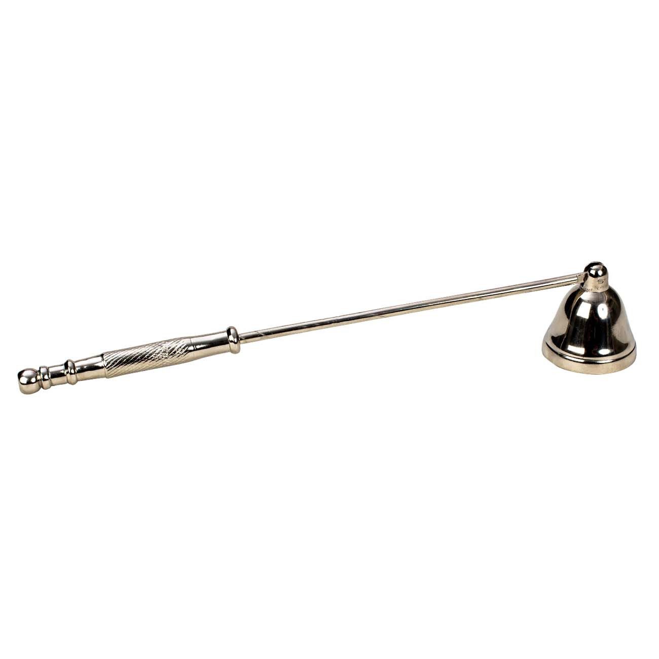 Mel-O-Design Kerzenhalter Eleganter Kerzenlöscher aus Metall 26cm (in Antik Silber oder Antik Gold, Löscher), für Kerzen