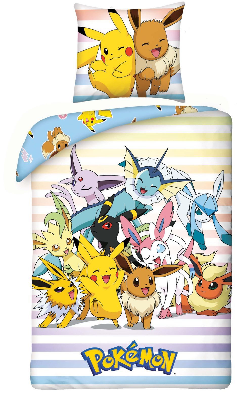 Halantex Bettwäsche Pokemon Pikachu - 2 x Kinder-Bettwäsche-Set, 135x200 & günstig online kaufen