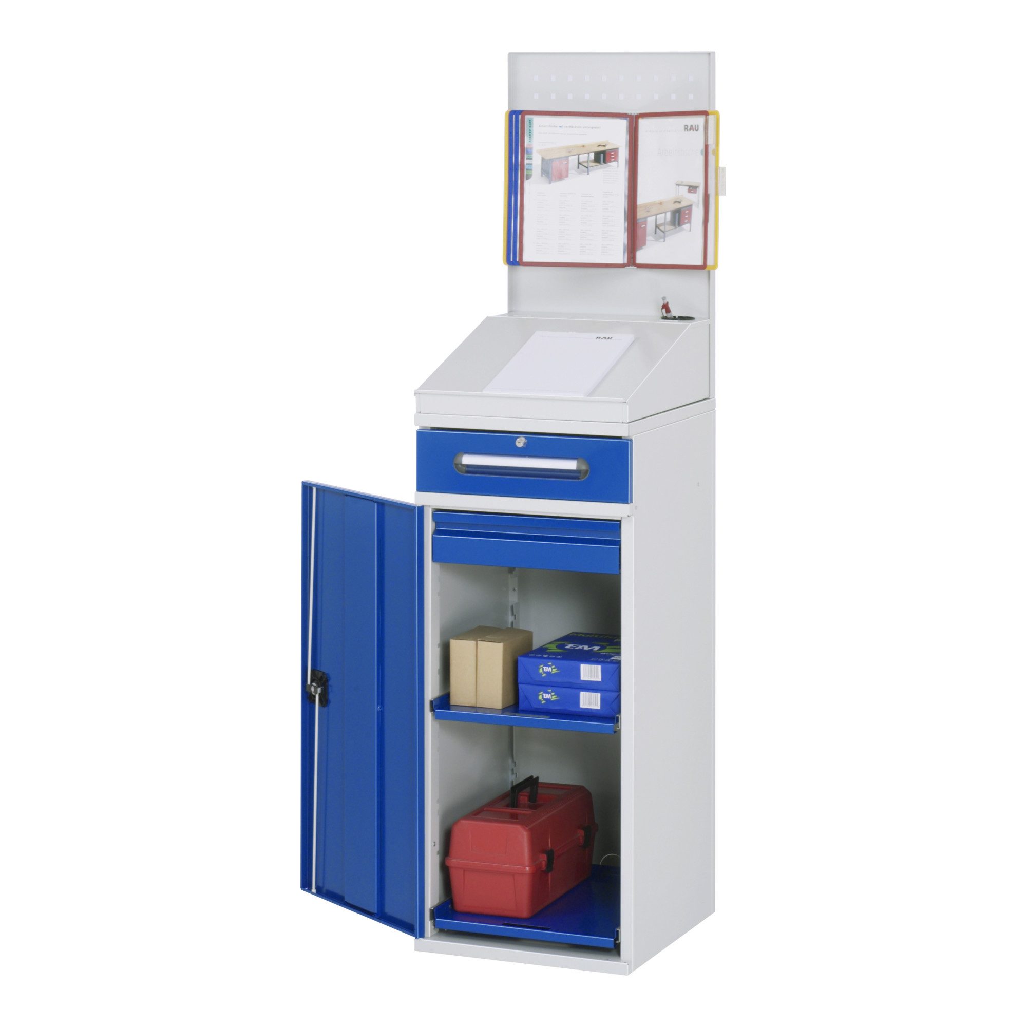 RAU Stehpult Rau Beistellschrank-Stehpult - Modell 04 BxTxH 450x520x1110/1220/1770m