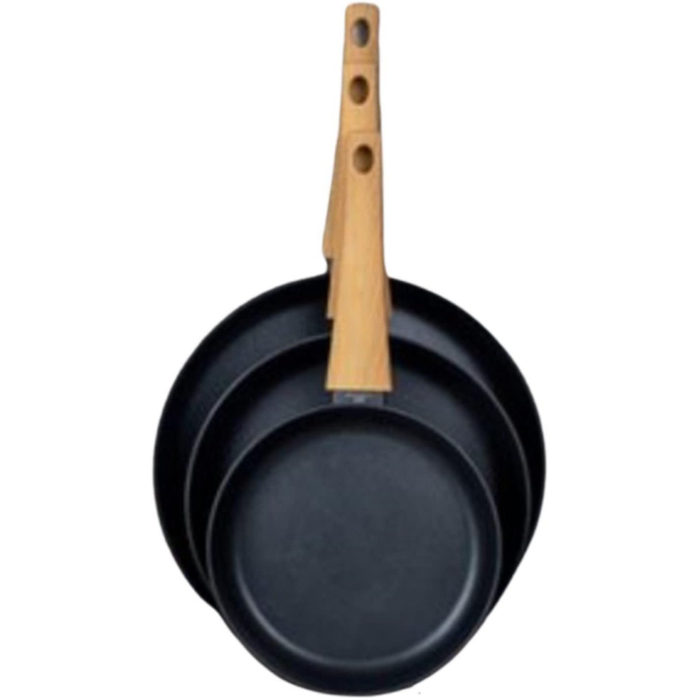 SABATIER International Schmorpfanne Pfannenset Induktion Topfset Schmorpfanne 24cm Pfanne 28cm 3tlg, Edelstahl (2-tlg), ALUGUSS Spülmaschinenfest, Pfannen Set, Energiesparend