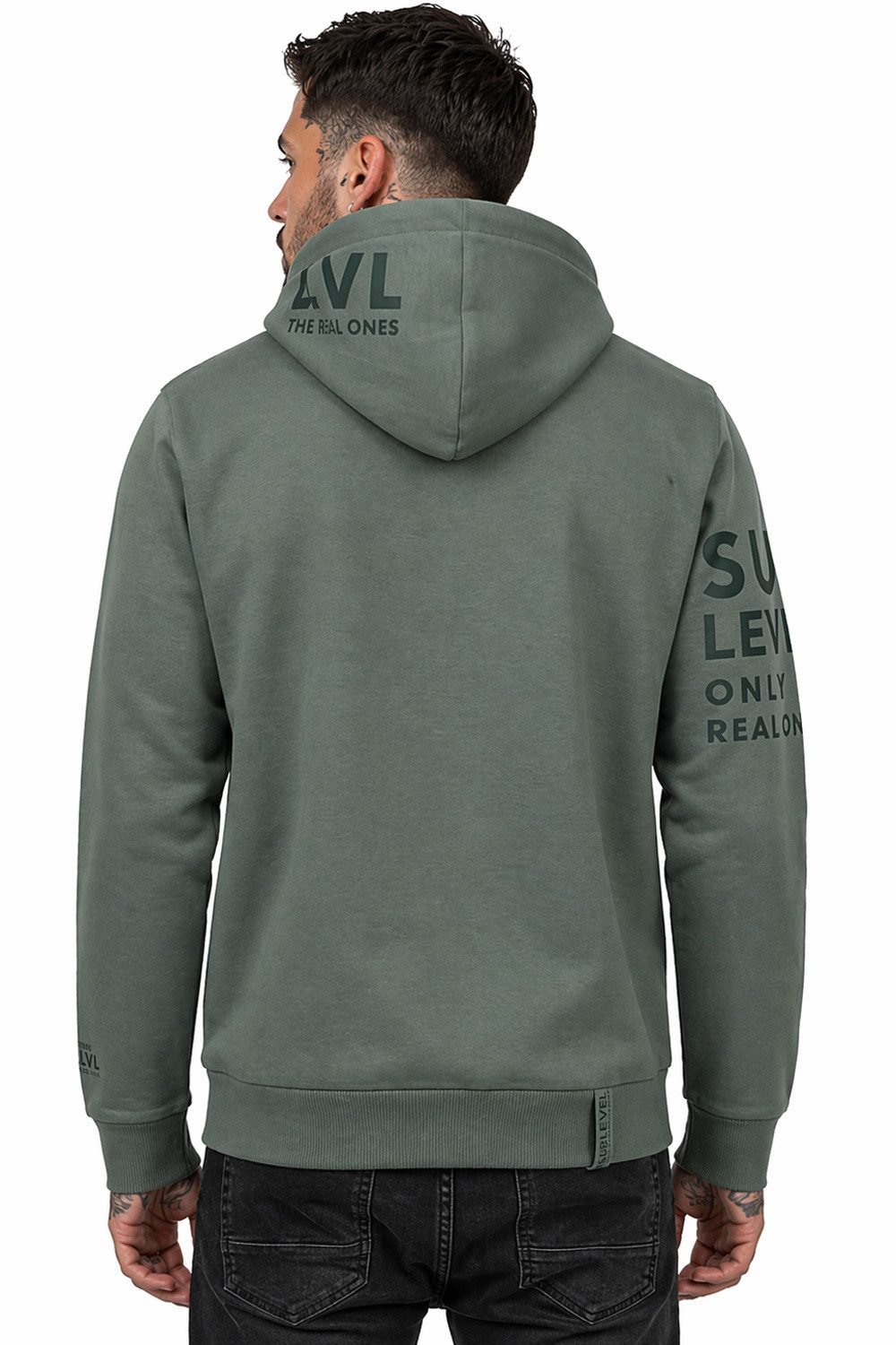 SUBLEVEL Kapuzenpullover Herren Zipper Hoody Jacke Pullover Hoodie Super Soft S-XXL Perfekte Passform Hochwertige Verarbeitung, Angenehm weich & bequem