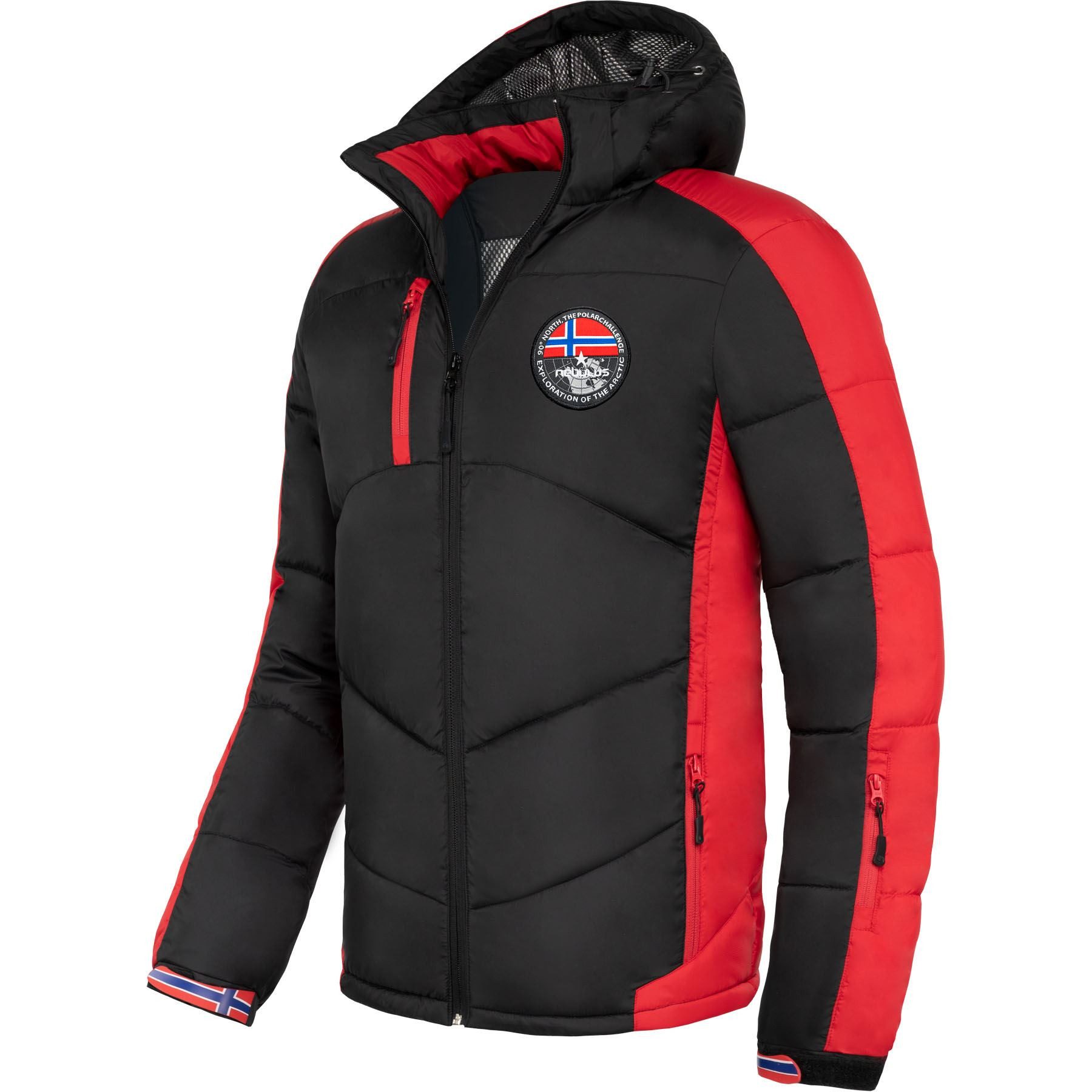 Nebulus Skijacke HILL, P4962 - Herren, schwarz-rot, XXL