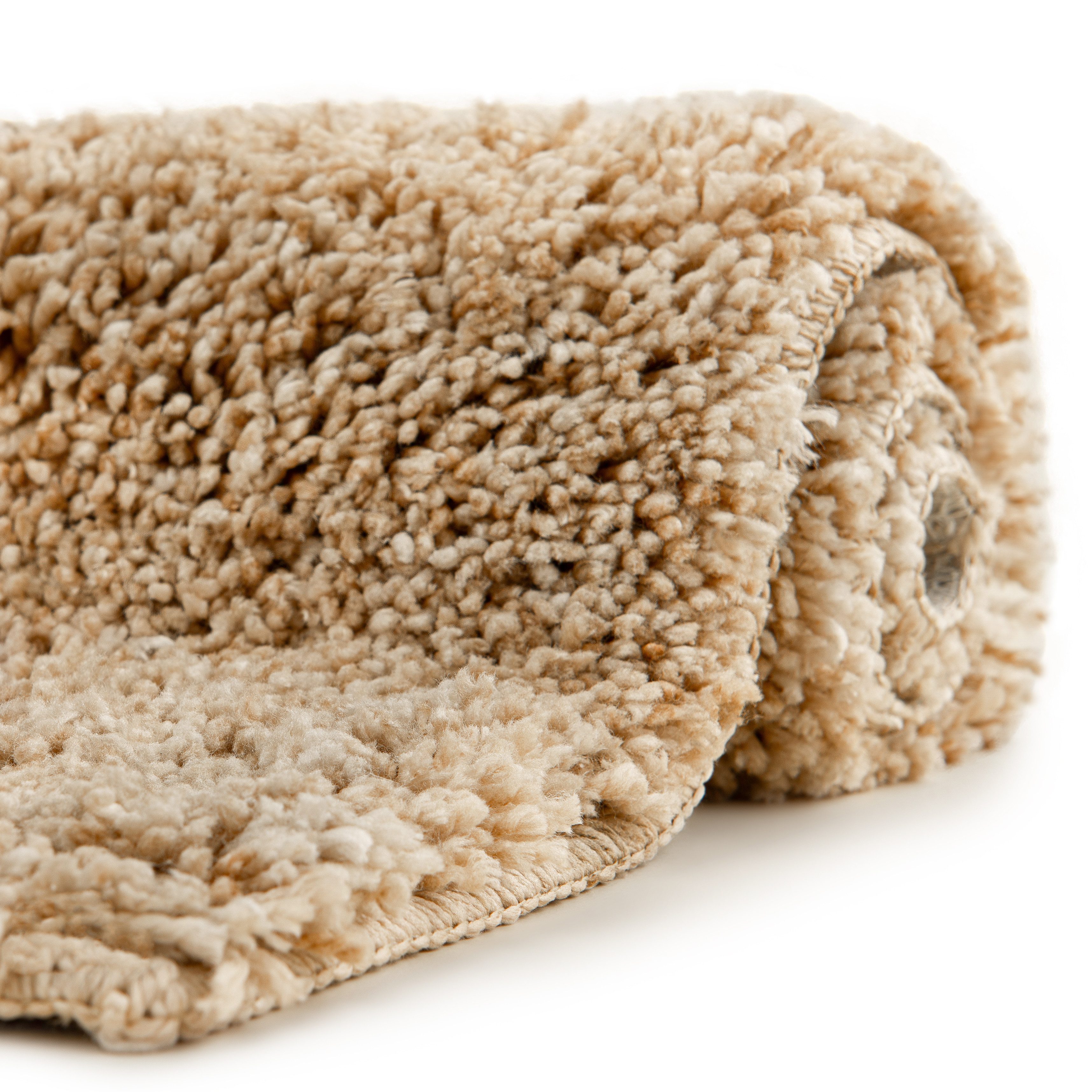 ZO HOME Badematte Miscela Badematte 60x60 Sandy Beige Badematte 60x60 Sandy-Beige Uni, Polyester, Badematte Badteppich