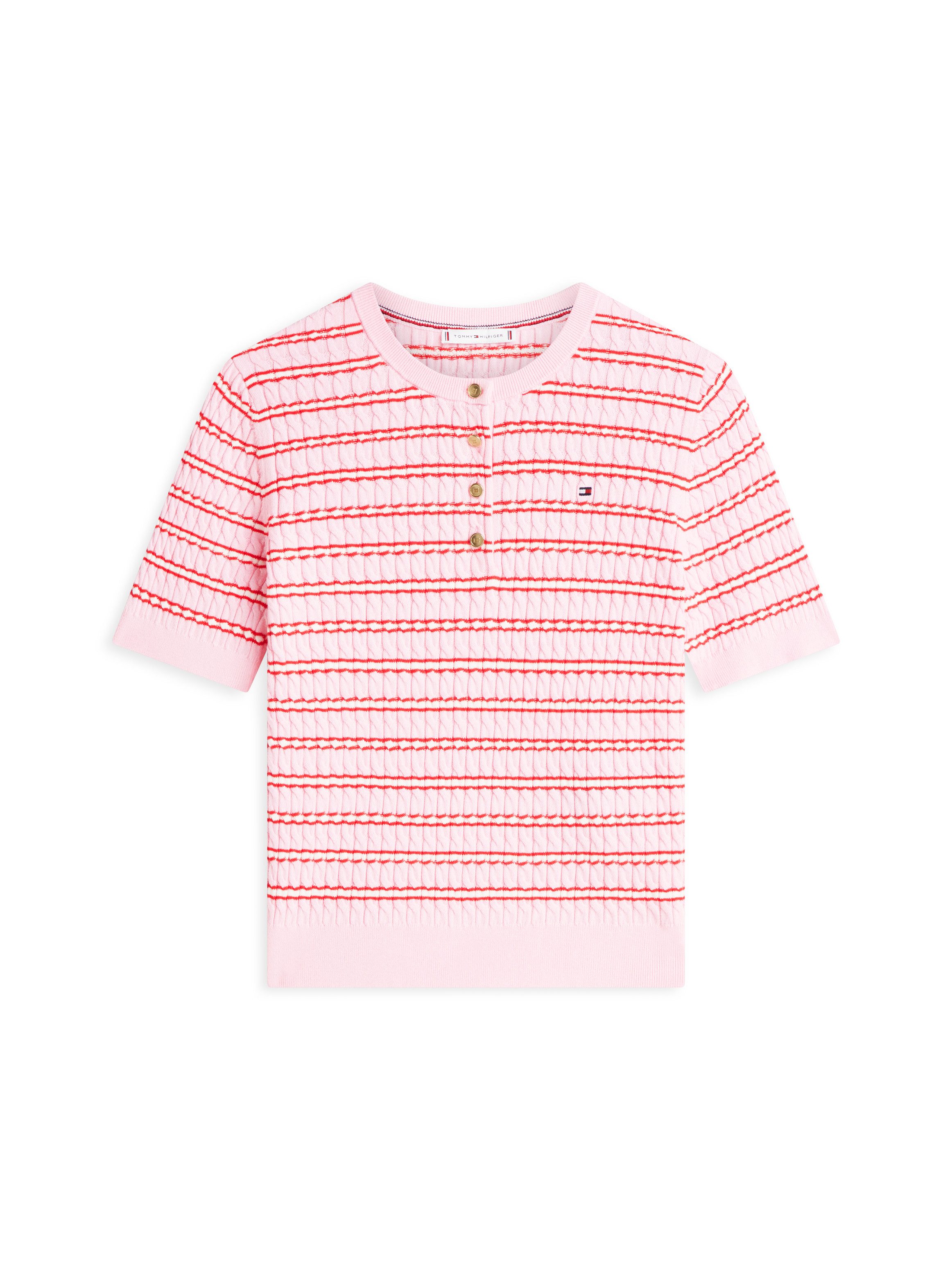 Strickpullover CO CABLE FINE GG SS HENLEY