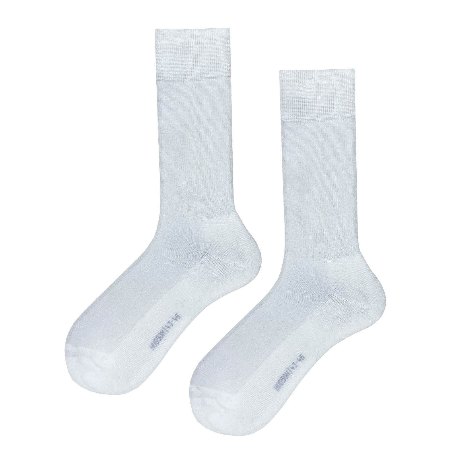 Garantiert echt Hudson Basicsocken ONE Strapazierfähige langer Socken Lebensdauer FOR ALL alle 0008 mit White für Trageanlässe (1-Paar)
