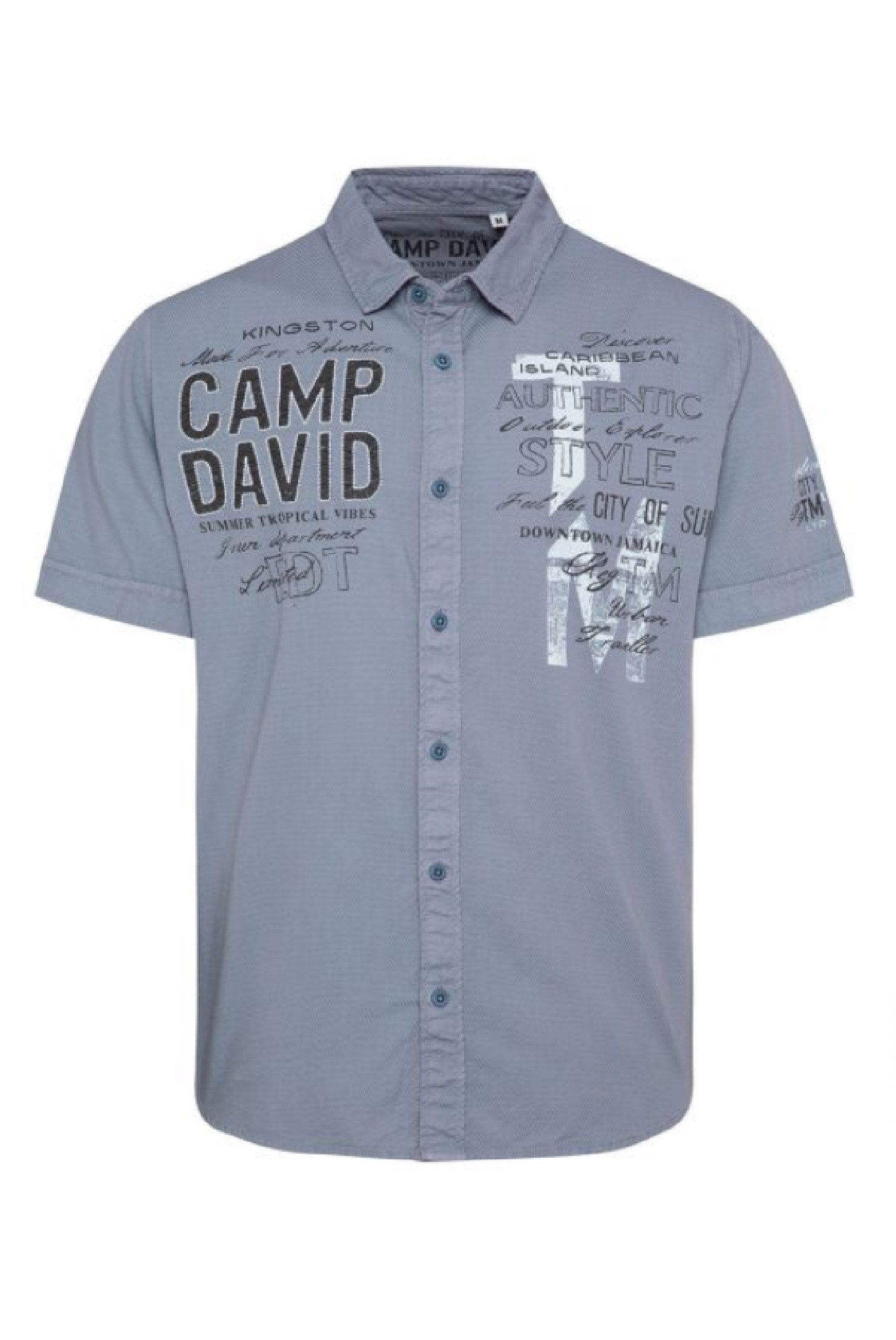 CAMP DAVID Kurzarmhemd, mit Webstruktur günstig online kaufen