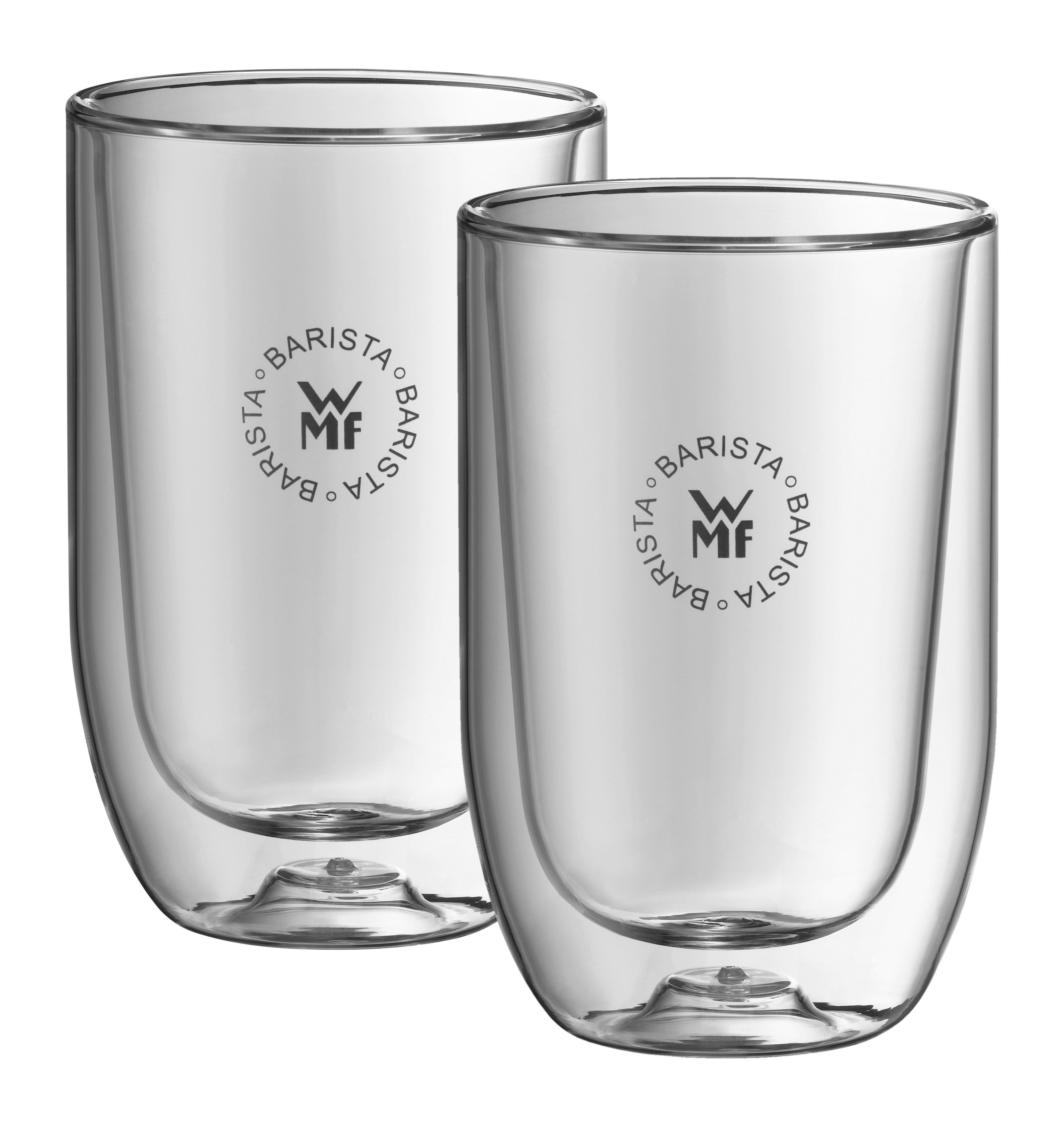 WMF Thermoglas Barista, 2-tlg., Glas, doppelwandiges hitzebeständiges Glas, stilvoll, kein Kondenswasser