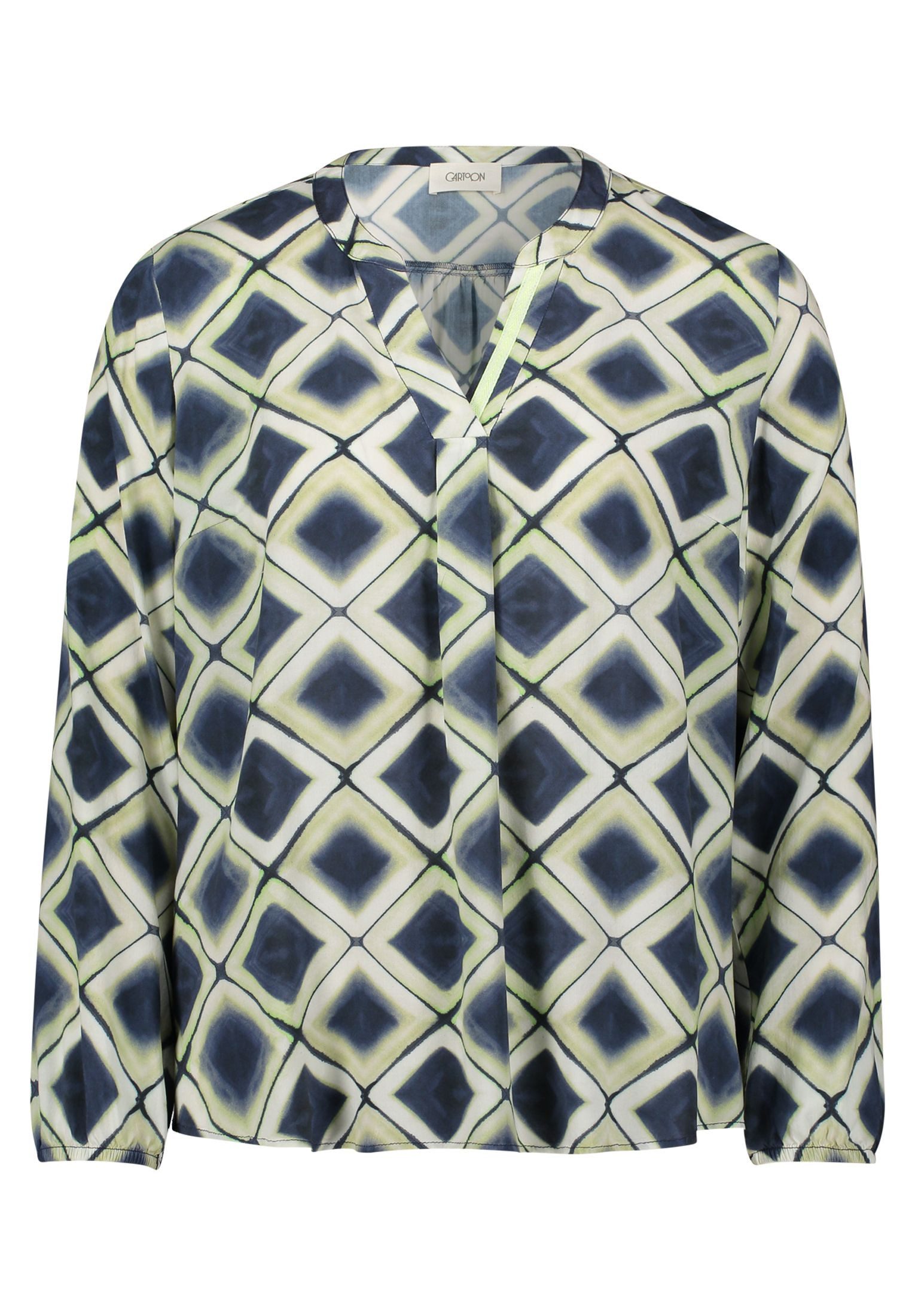 Cartoon Shirtbluse Cartoon Blusenshirt mit Muster günstig online kaufen