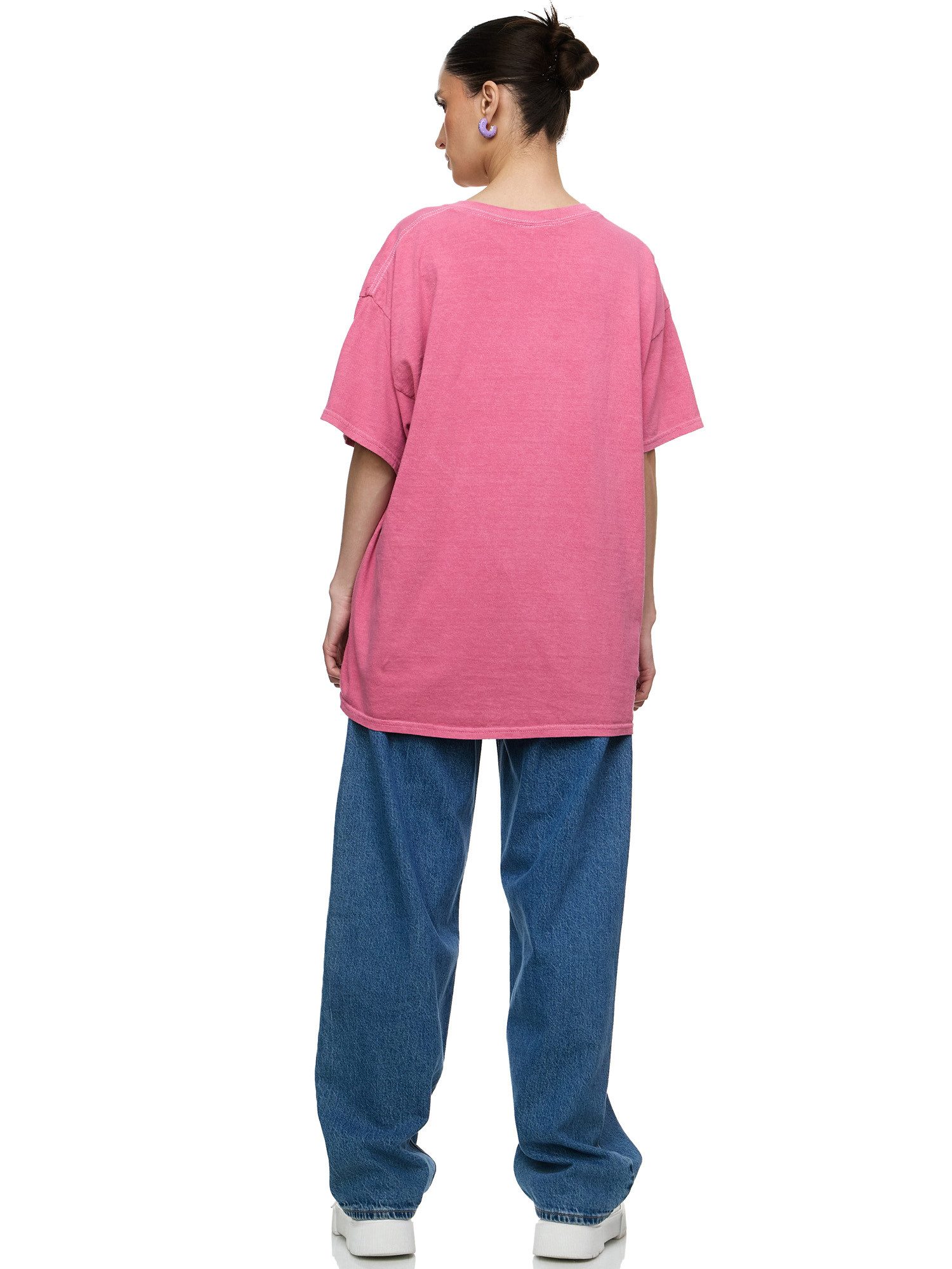 Worldclassca T-Shirt Worldclassca Oversized Print Amalfi Coast T-Shirt Sommer Oberteil Print - AMALFI C0AST ITALIA