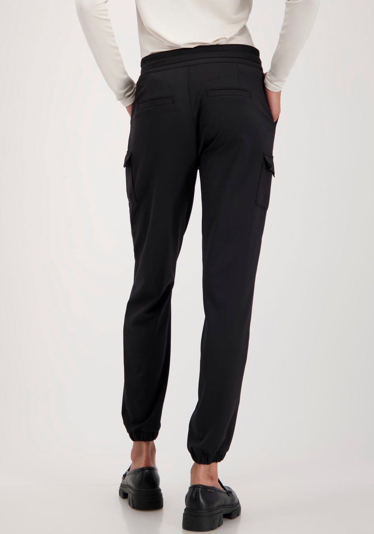 Monari Jogger Pants mit Cargotaschen, Cargohose mit Bündchen am Saum von  Monari