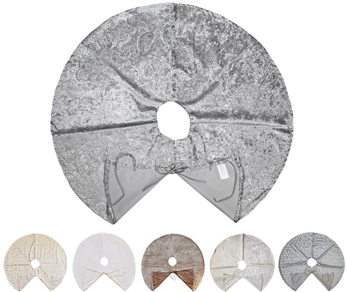 JACK Weihnachtsbaumdecke Kuschlige Christbaumdecke Rund Ø 90cm Weihnachtsba günstig online kaufen