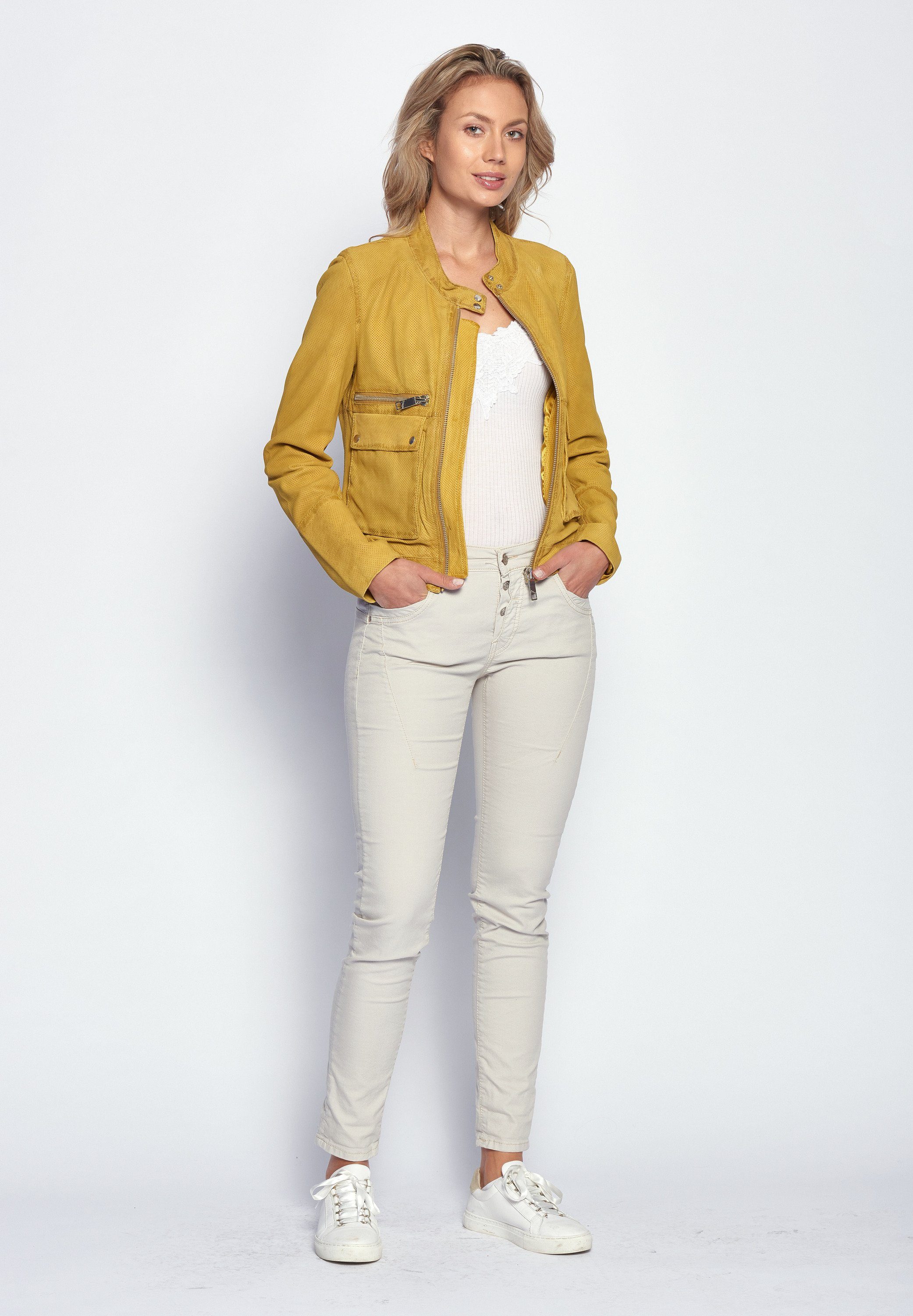 Lederjacke Clermont yellow Maze