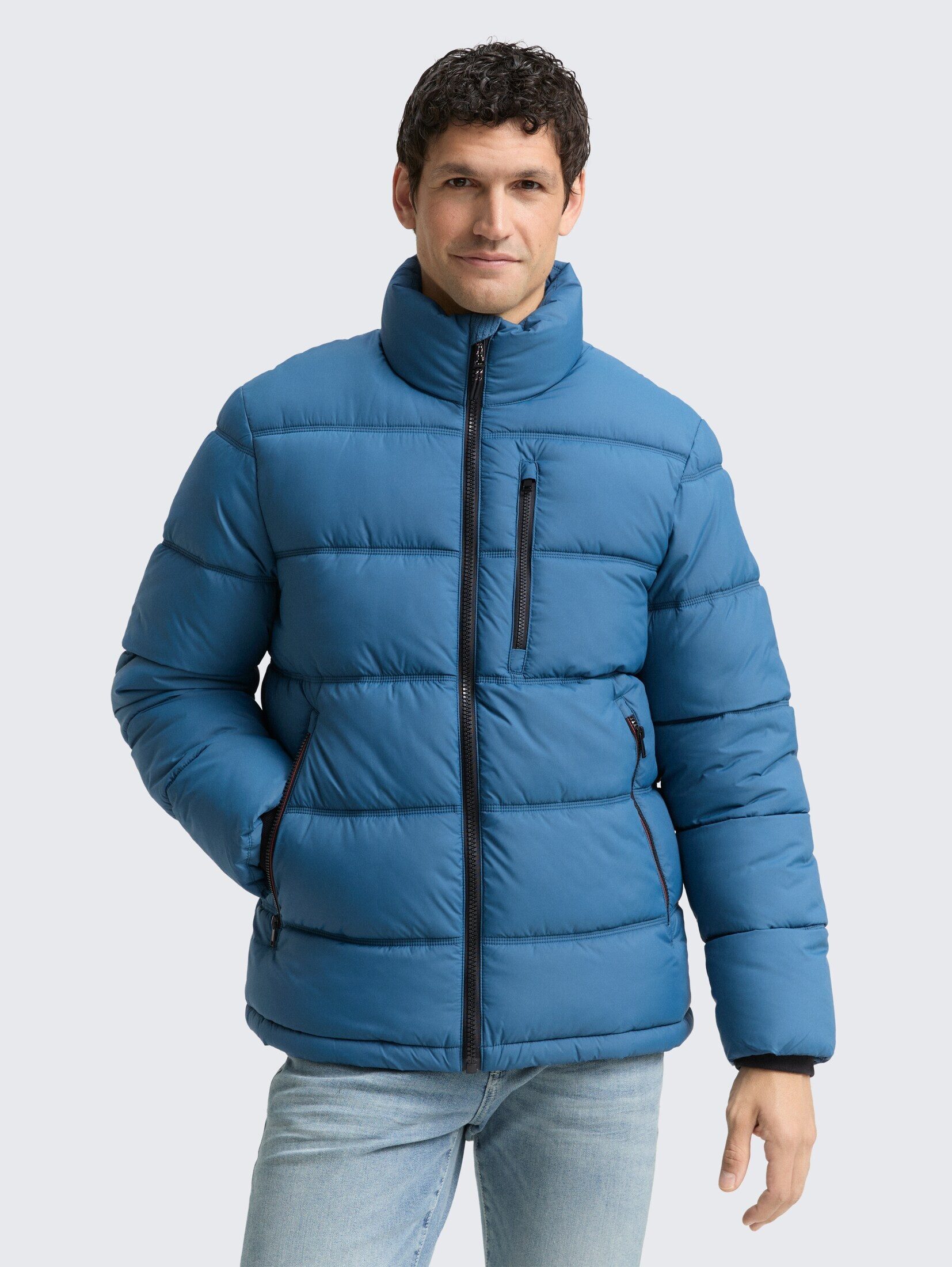 Produktbild von Tom Tailor 1043707 Pufferjacke Mit Abnehmbarer Kapuze In Schwarz Für Herren | DE