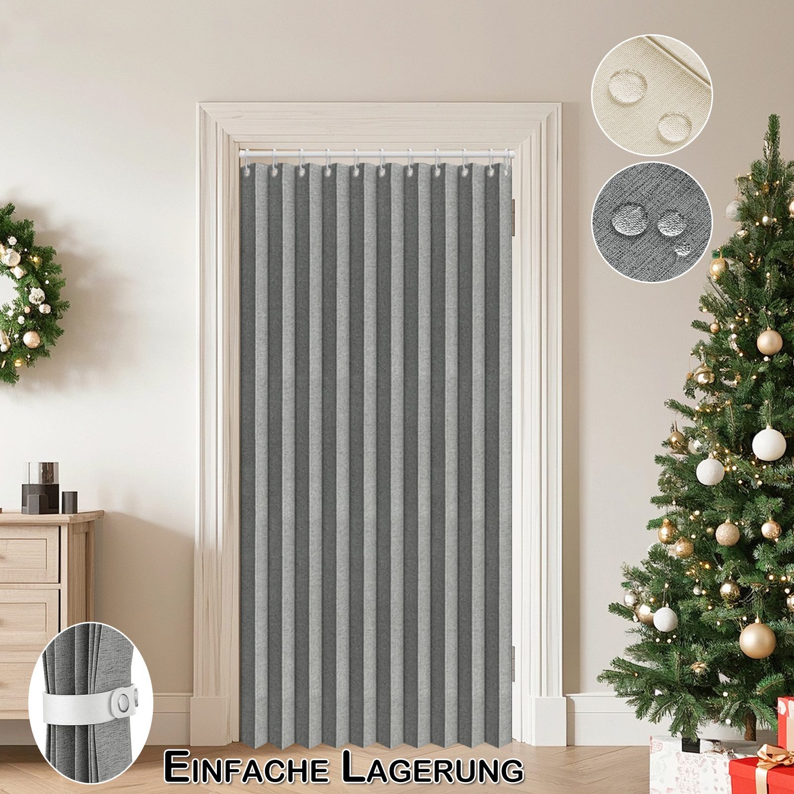 BTTO V&G Türvorhang Türvorhang Wasserdicht Raumteiler Vorhang für Schlafzim günstig online kaufen