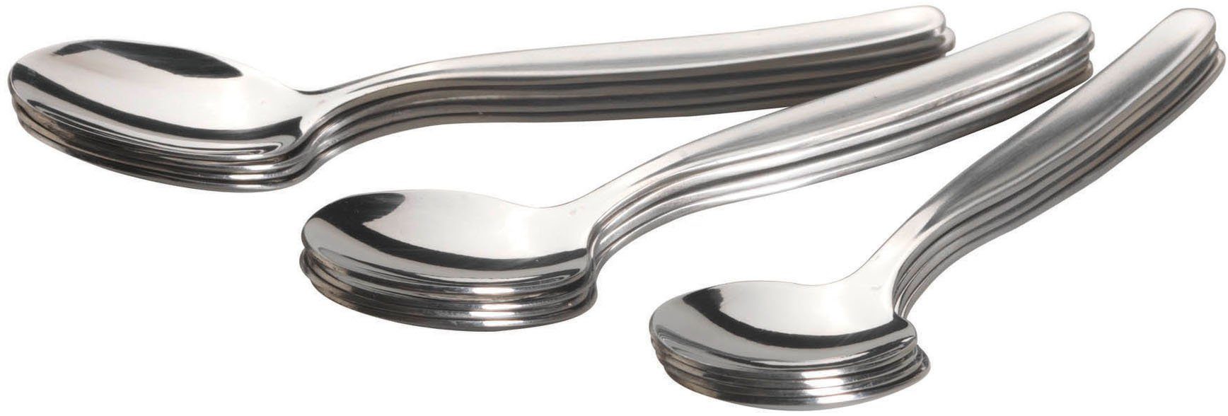 MÄSER Besteck-Set 200 (12-tlg), 12 Personen, Edelstahl, Кофейная ложка, spülmaschinengeeignet