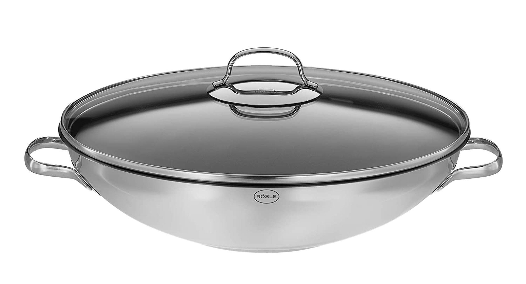 Wok Pfanne Antihaftversiegelung RÖSLE Edelstahl Bratpfanne Style 43675 36cm mit RÖSLE