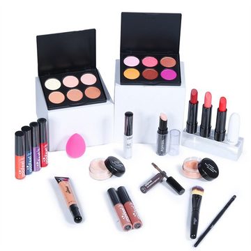 Scheiffy Make-up Set 20-teiliges Einsteiger Schminkset, Schminkset Geschenkset, leichtes Schminkset Komplettset, Must Have Set für Makeup-Trägerinnen