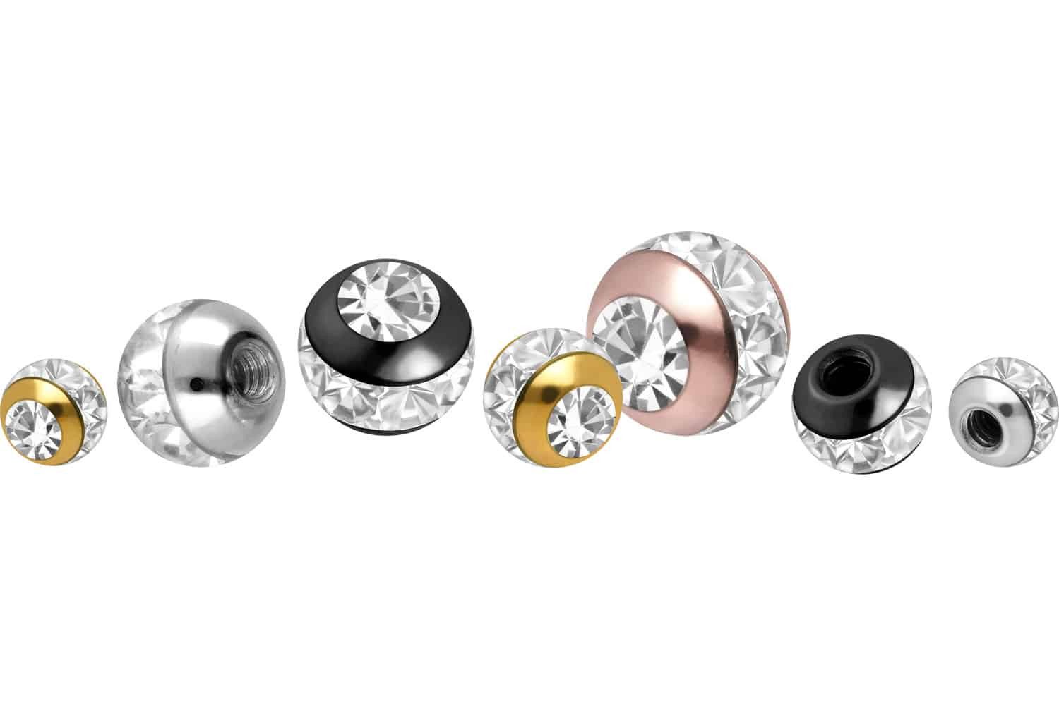 PIERCINGLINE Piercing-Set Chirurgenstahl Schraubkugel EPOXY-RING + günstig online kaufen