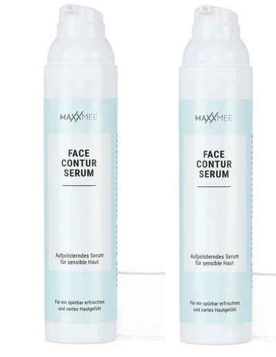 MAXXMEE Gesichtspflege 2-er Set Face Contur Serum Hyaluronsäure Parfümfreie, für normale bis Mischhaut, feuchtigkeitsarme und sensible Haut