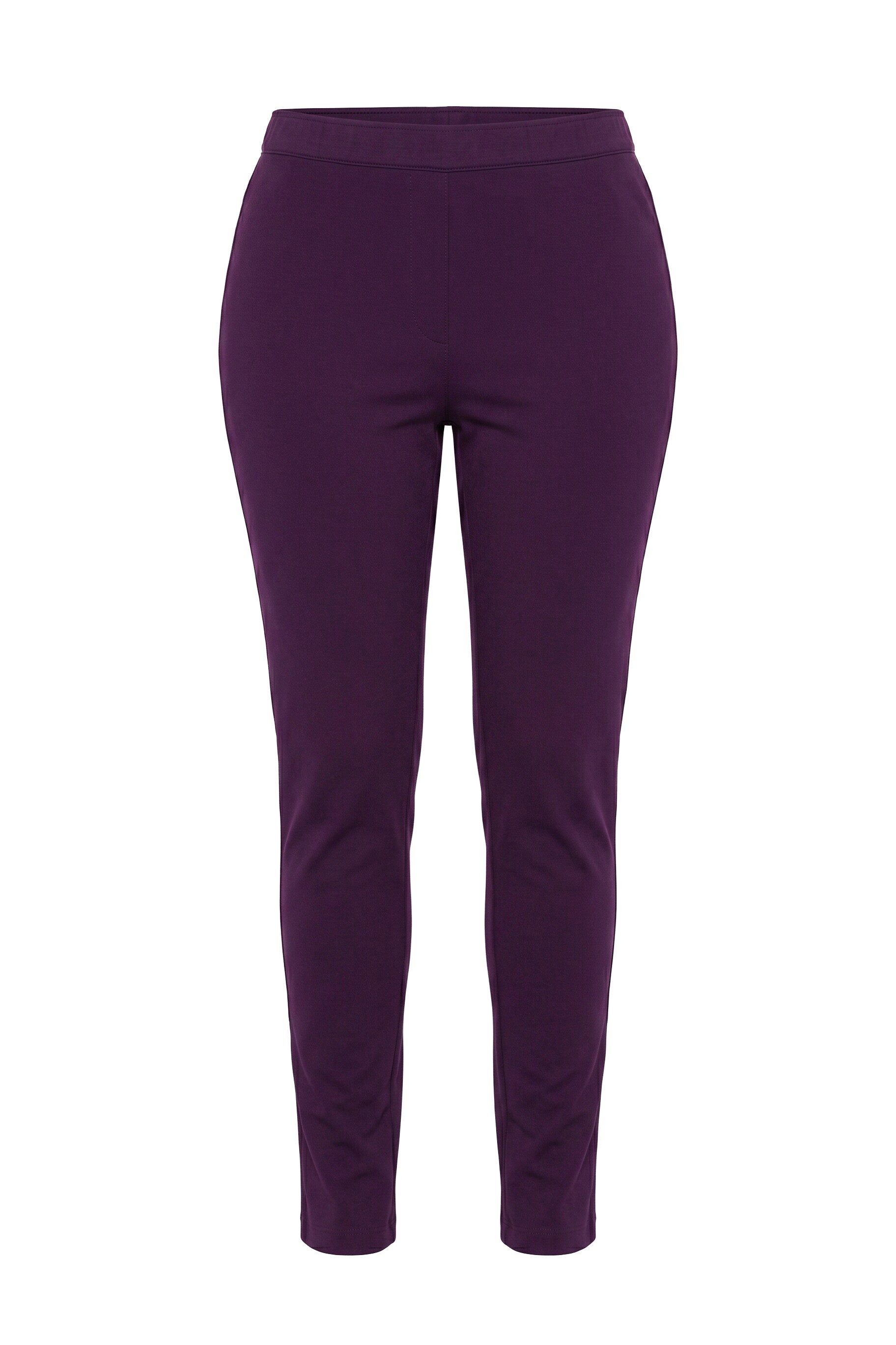 Ulla Popken Funktionshose Punto-Hose Sienna schmales Bein Elastikbund