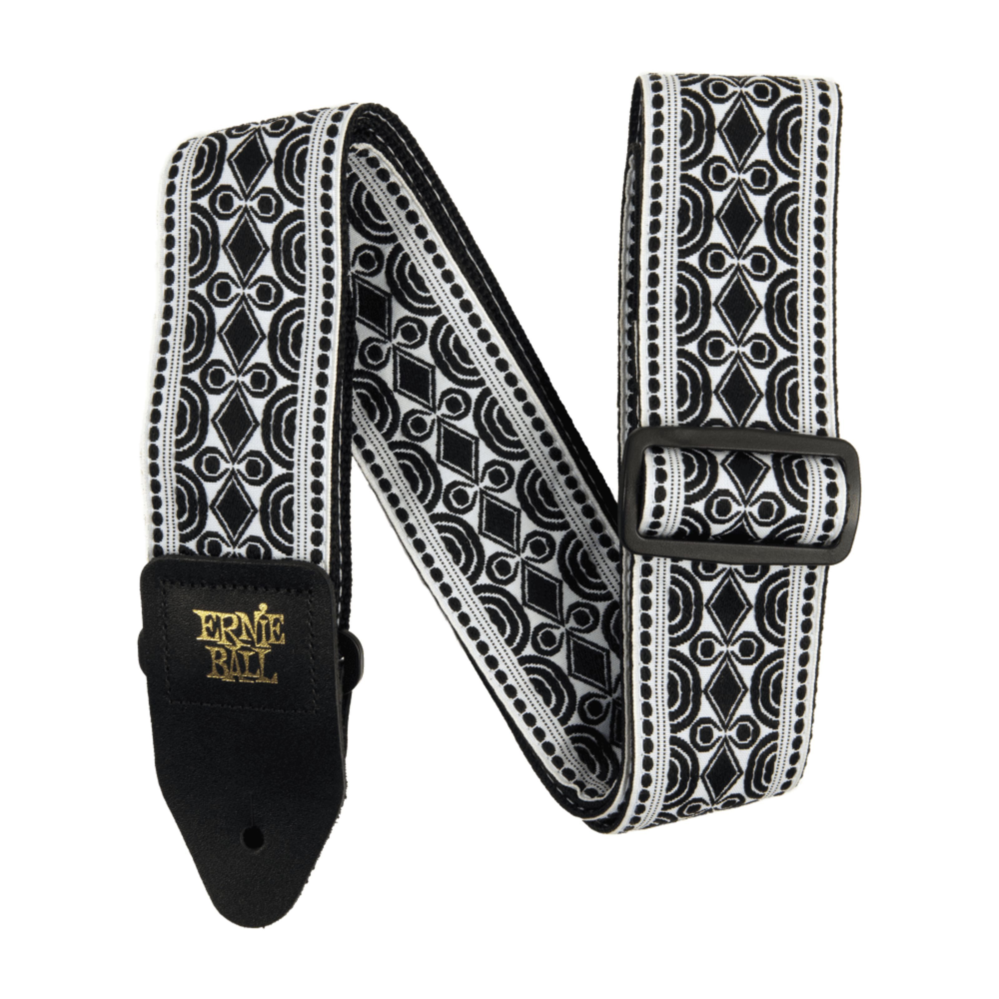 Ernie Ball Gitarrengurt, Jacquard Beatnik Black - Gitarrengurt