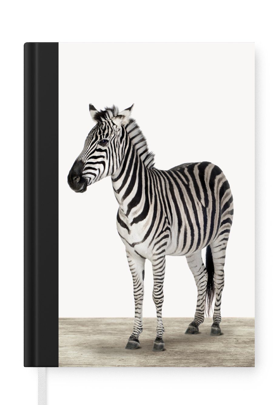 MuchoWow Notizbuch Zebra - Mädchen - Tiere - Kinder - Jungen, Journal, Merkzettel, Tagebuch, Notizheft, A5, 98 Seiten, Haushaltsbuch