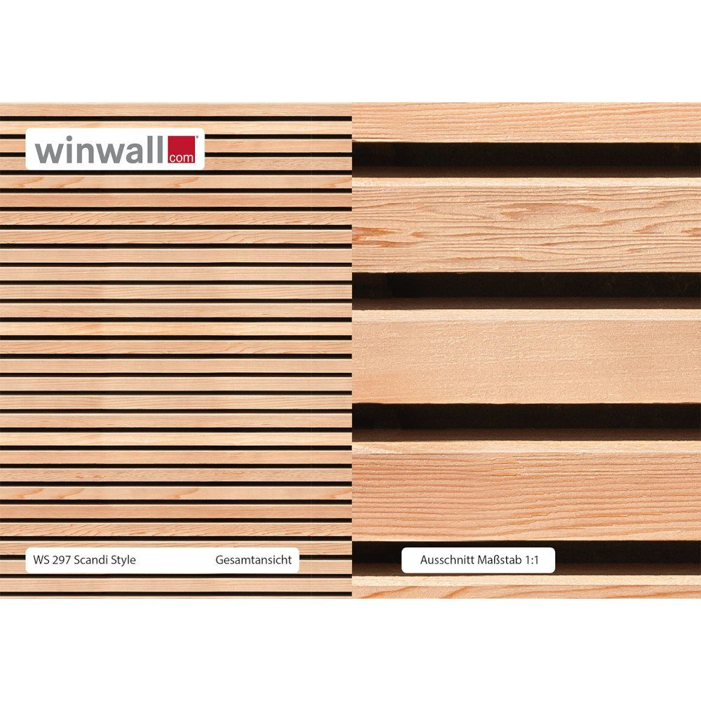 winwall Duschrückwand Duschrückwände ALU-Verbundplatte Dekor: Scandi, (1-tlg), Wandverkleidung aus Alu