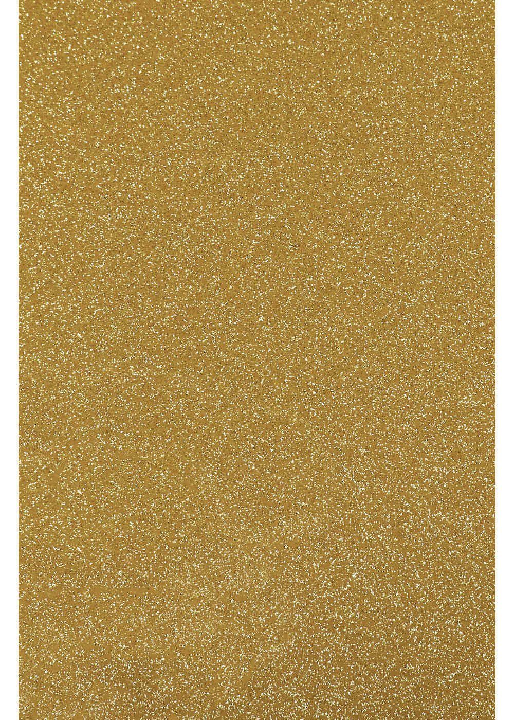 Hilltop Transparentpapier Glitzer Transferfolie/Textilfolie zum Aufbügeln, perfekt zum Plottern Old Gold