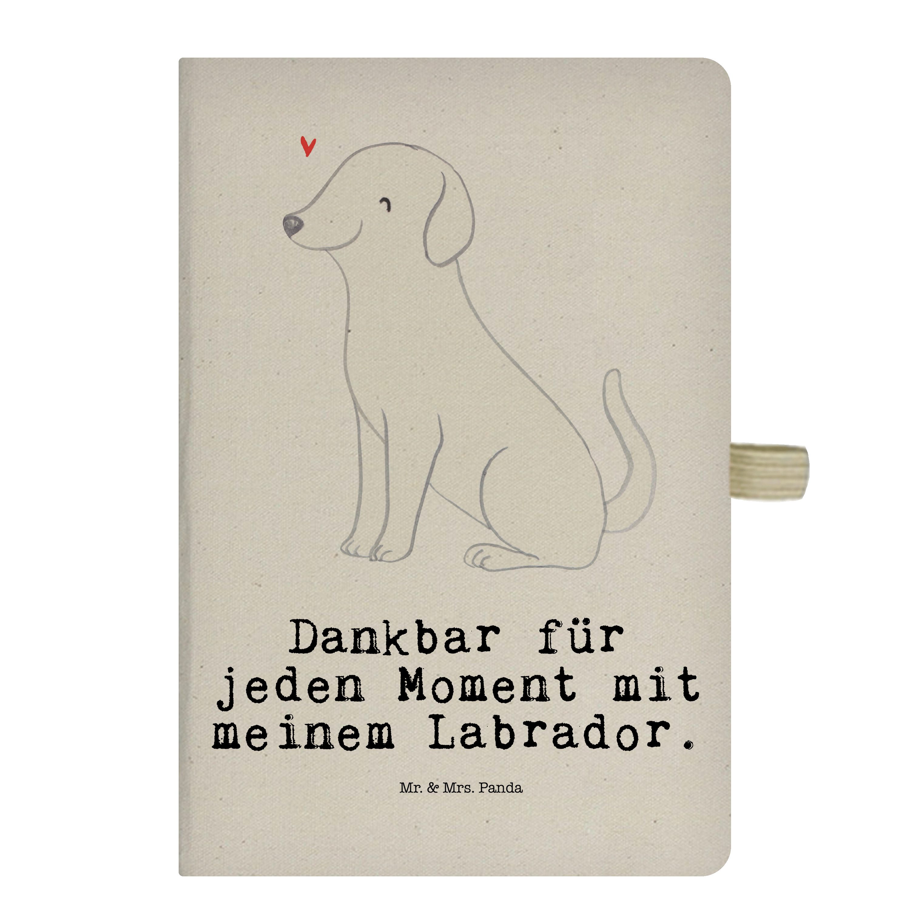 Mr. & Mrs. Panda Notizbuch Labrador Moment - Transparent - Geschenk, Hund, Schenken, Kladde, Ski Mr. & Mrs. Panda