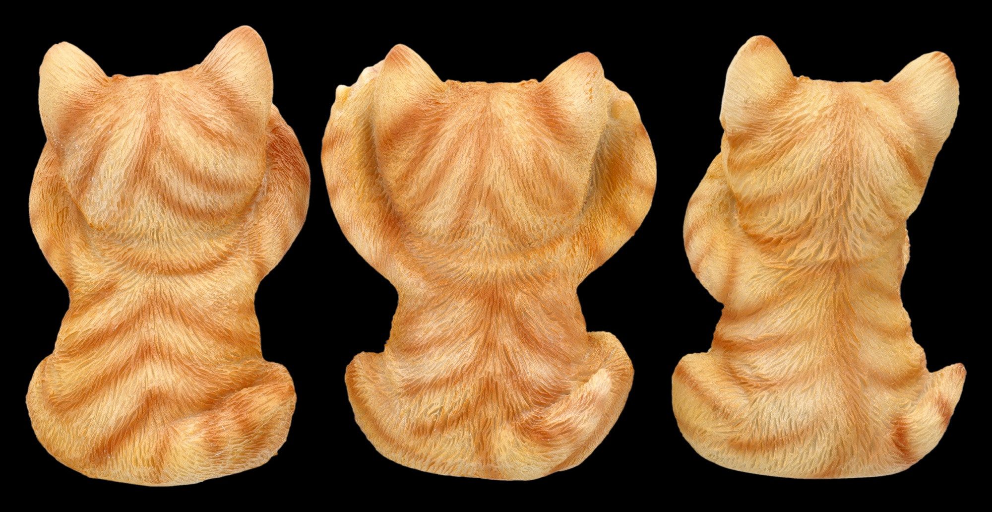 Figuren Shop GmbH Tierfigur Katzen Dekofigur Set – Drei Kätzchen Skulptur Tierfigur 9 cm Deko