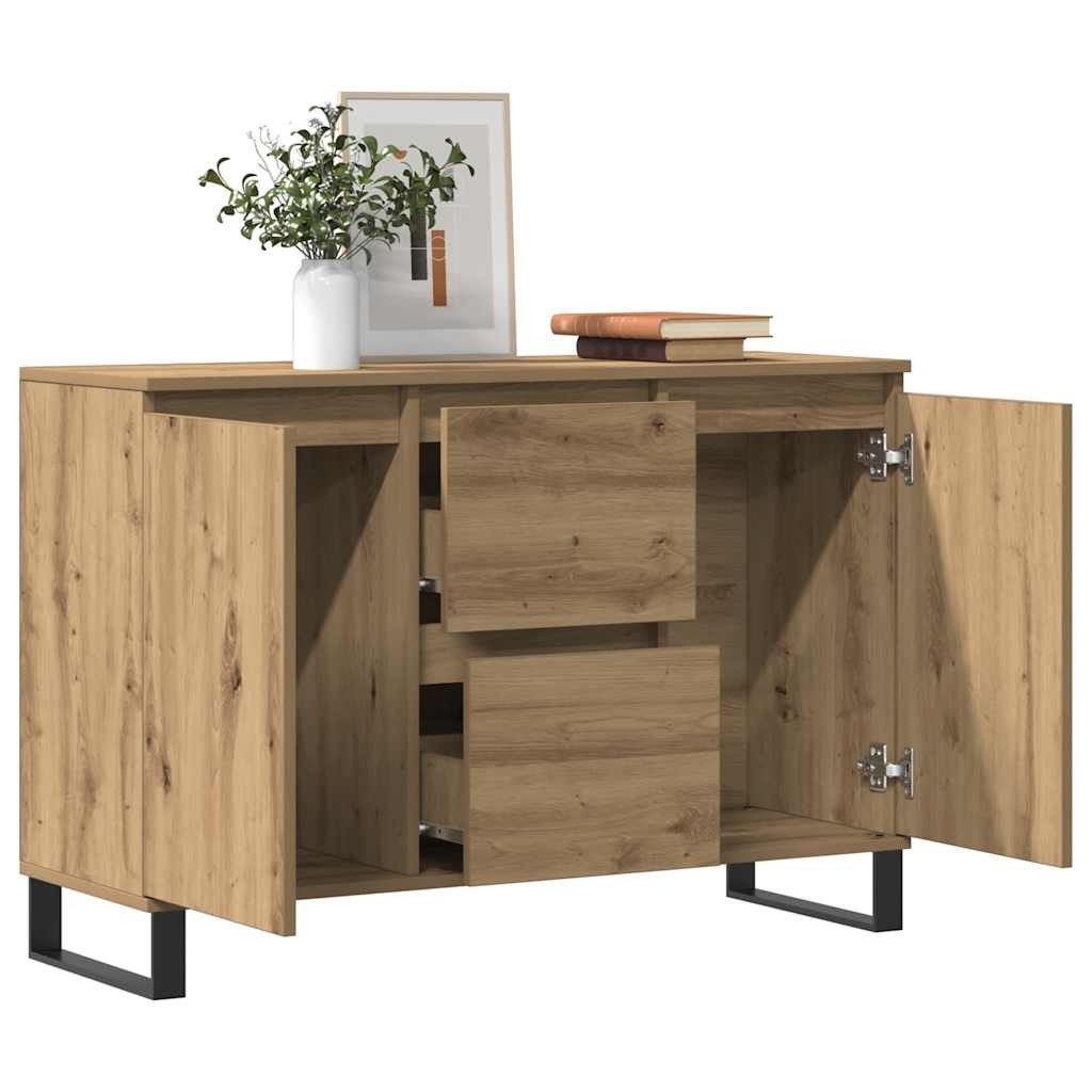 vidaXL Sideboard Sideboard Artisan-Eiche 101,5x35x70 cm Holzwerkstoff (1 St günstig online kaufen