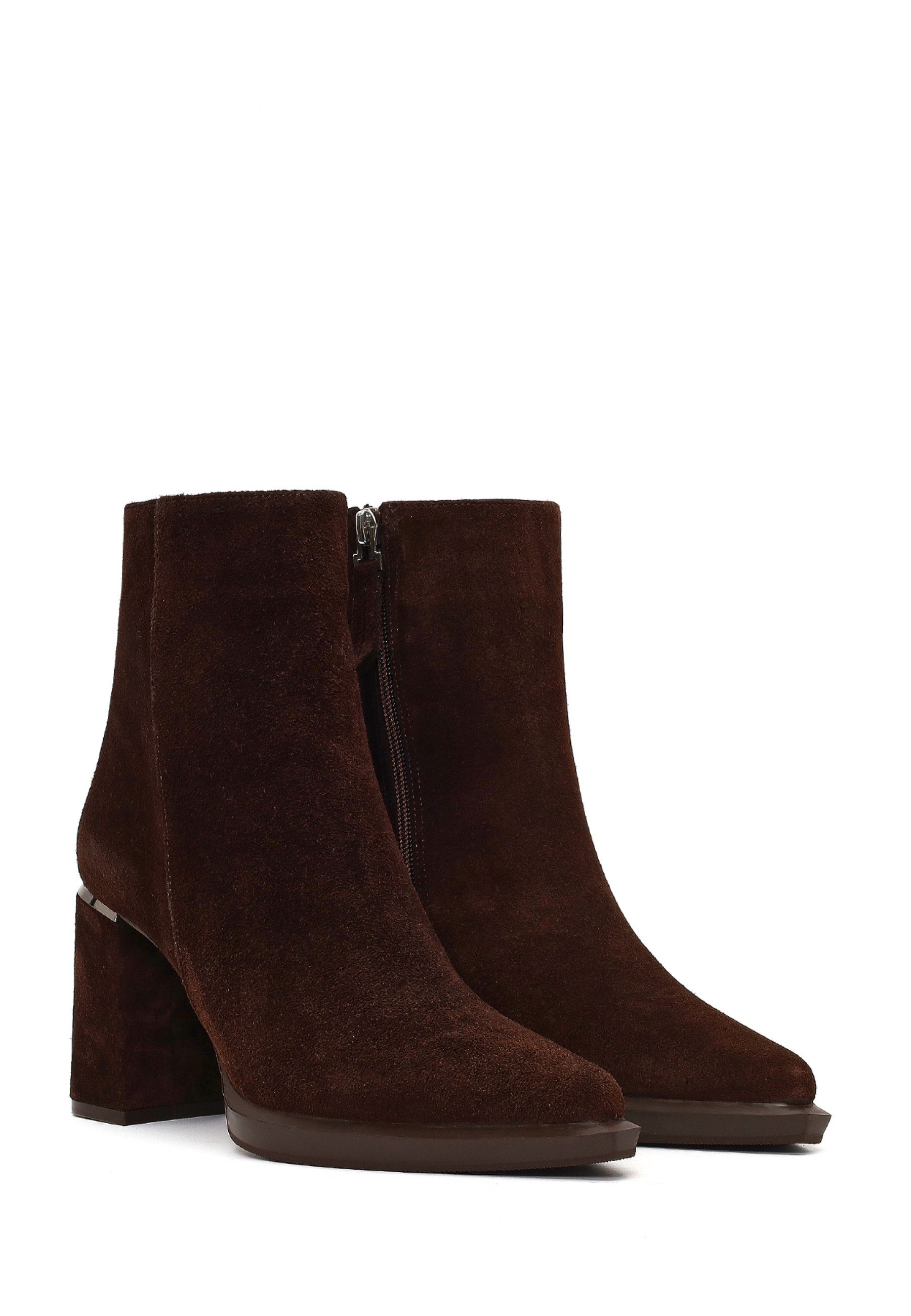 Derimod Absatz-Stiefeletten aus Veloursleder Ankleboots