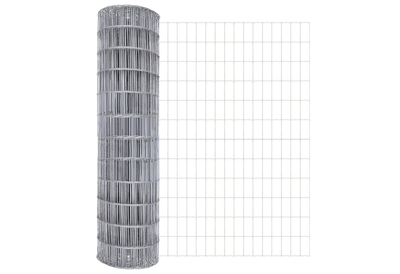 Thumbnail - vidaXL Gartenzaun Euro-Zaun 1,2x25 m Verzinkter Stahl, (1-St)