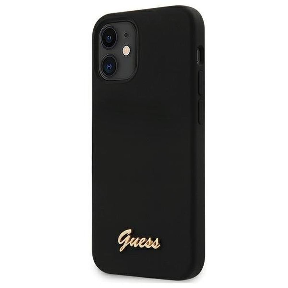 Guess Handyhülle Guess GUHCP12SLSLMGBK iPhone 12 mini 5,4 schwarz