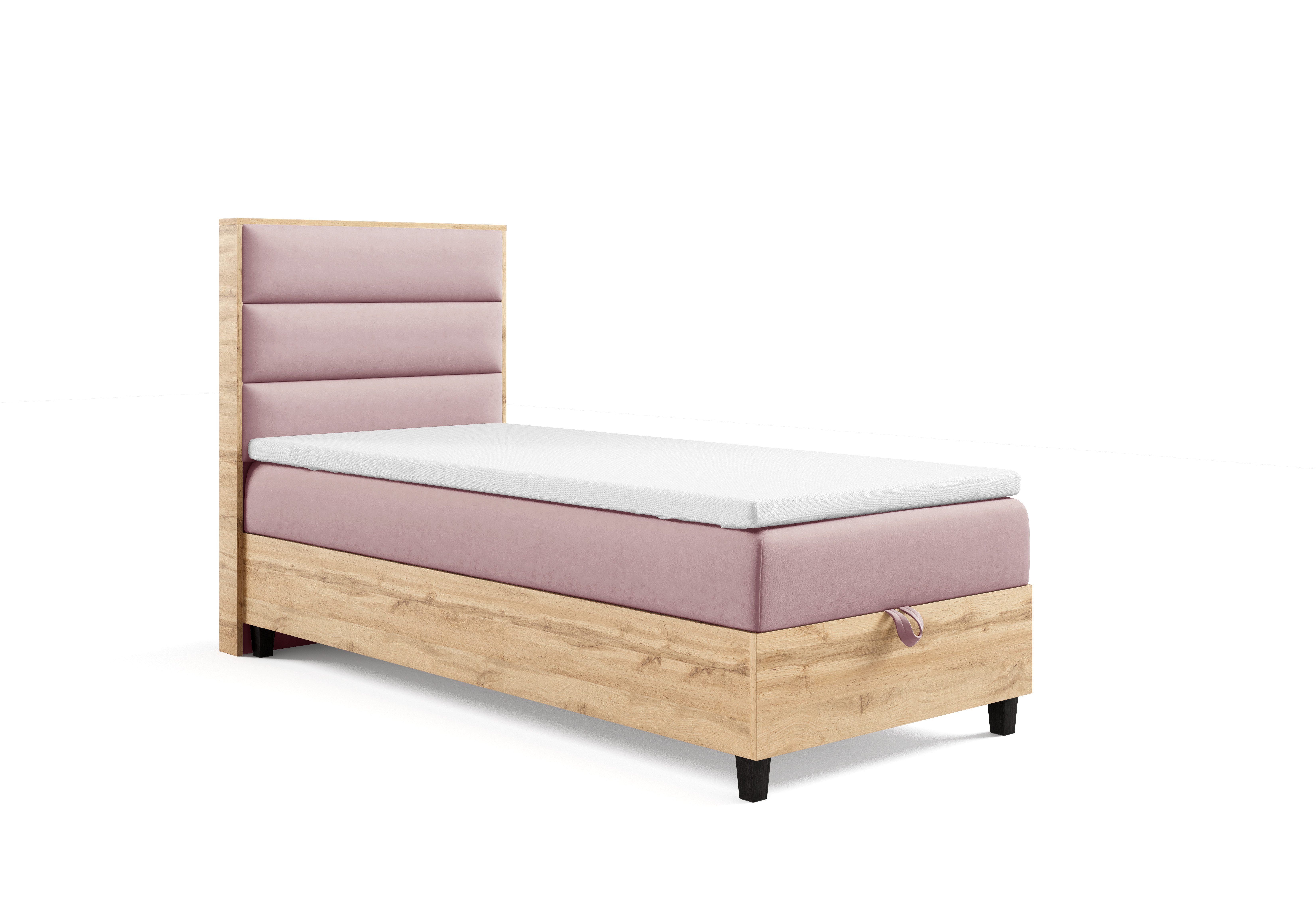 Best for Home Boxspringbett mit Bettkasten Trinity K-1 PLATE SINGLE inkl. 7 cm Topper (70x200 80x200 90x200 100x200 cm), Verschiedene Liefermöglichkeiten, TOP Preis-Leistungs-Verhältnis