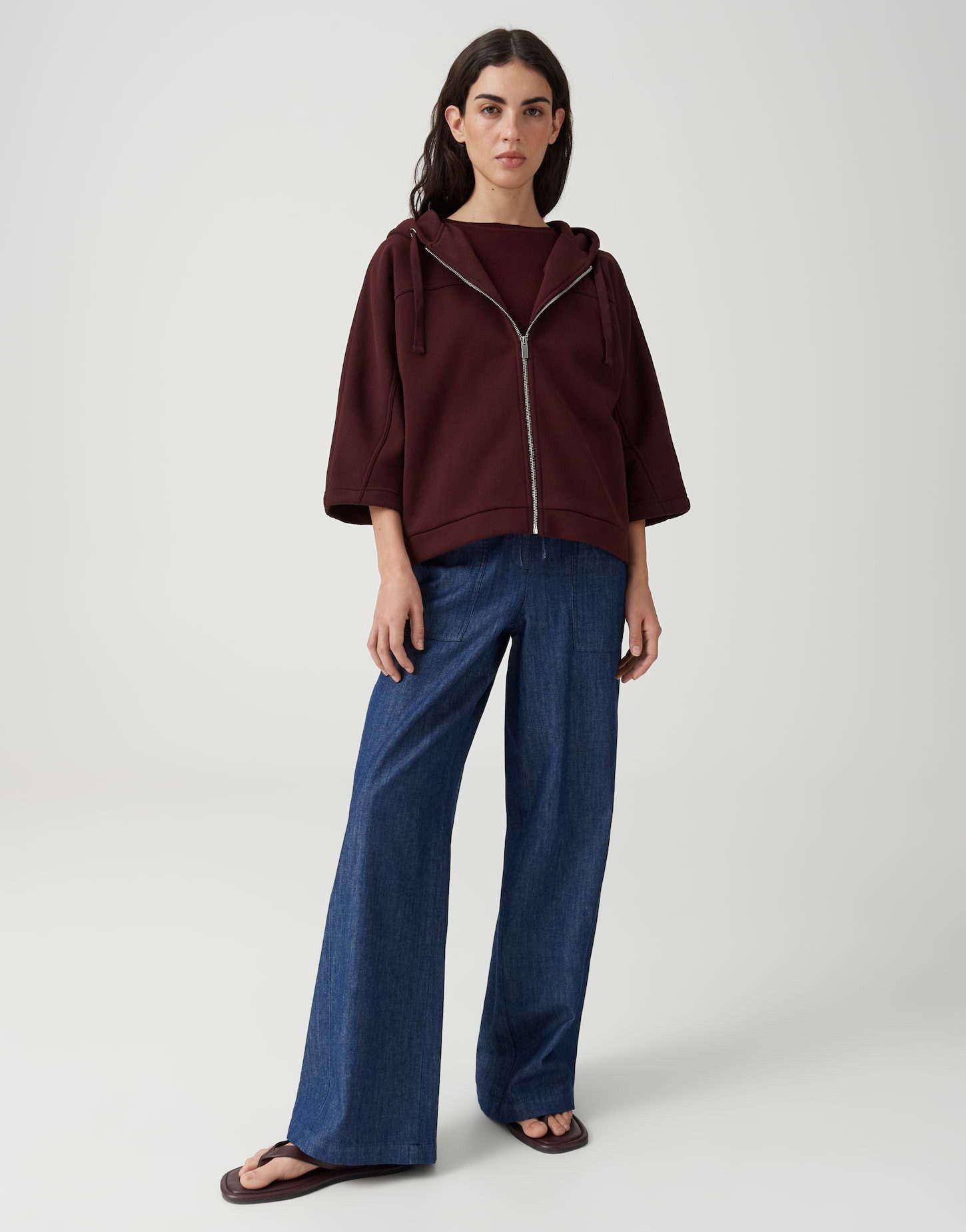OPUS Sweater Kapuzenjacke aus Baumwolle Sweat Loose Fit Vielseitig kombinierbar für casual Looks – Bild 5 von 5