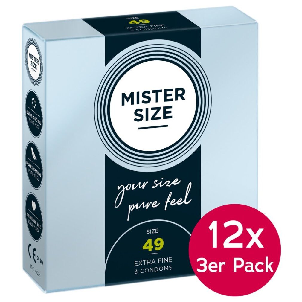MISTER SIZE Kondome Mister Size Tray 49mm 12x3er