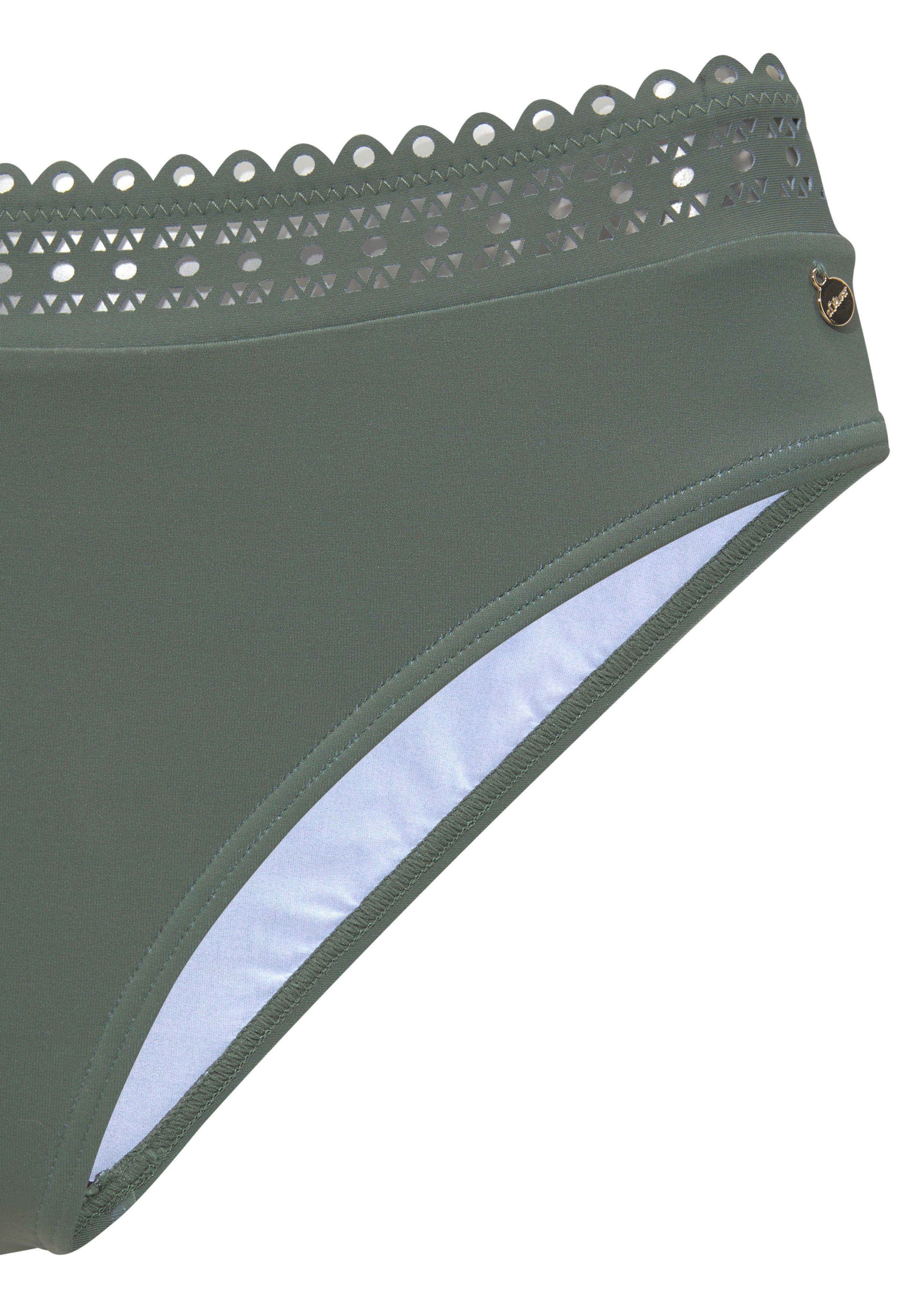s.Oliver Bikini-Hose Aiko mit Häkeloptik