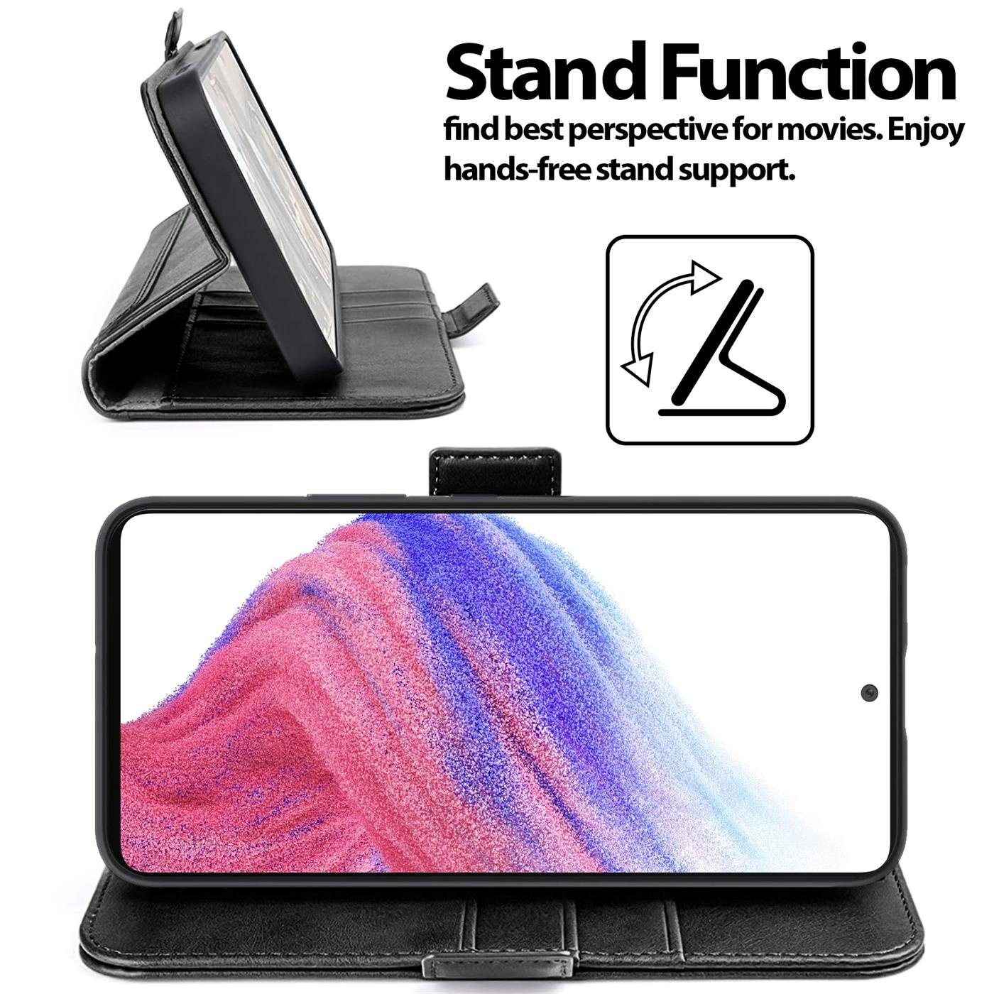 CoolGadget Handyhülle Book Case Elegance Tasche für Samsung Galaxy A53 5G 6,5 Zoll, Hülle Magnet Klapphülle Flip Case für Samsung A53 5G Schutzhülle – Bild 2 von 5