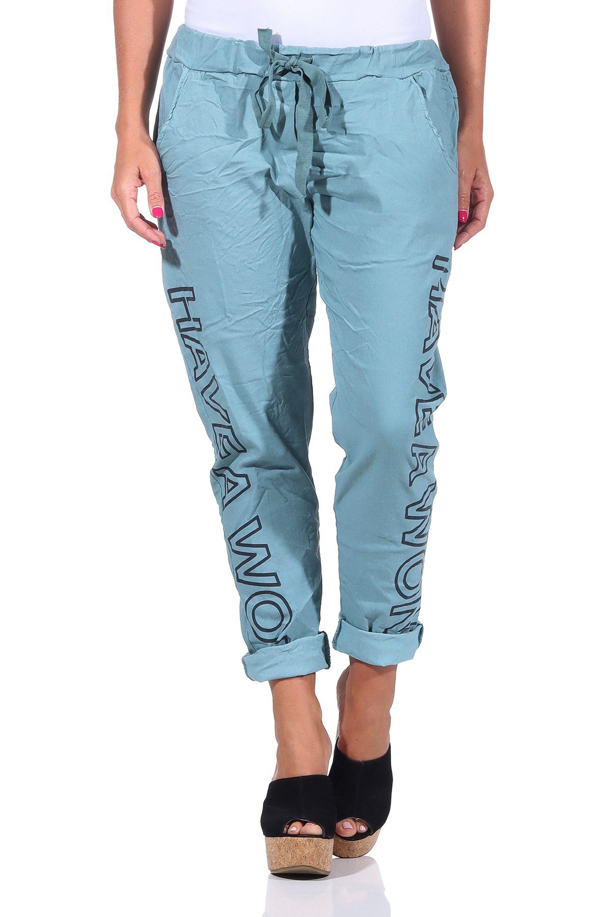 Mississhop Jogginghose Damen Hose Freizeithose Stoffhose günstig online kaufen