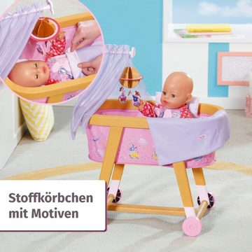 Baby Born Puppenbett Gute Nacht Stubenwagen, mit Stoffhimmel, Planetenmobile und Bettzeug
