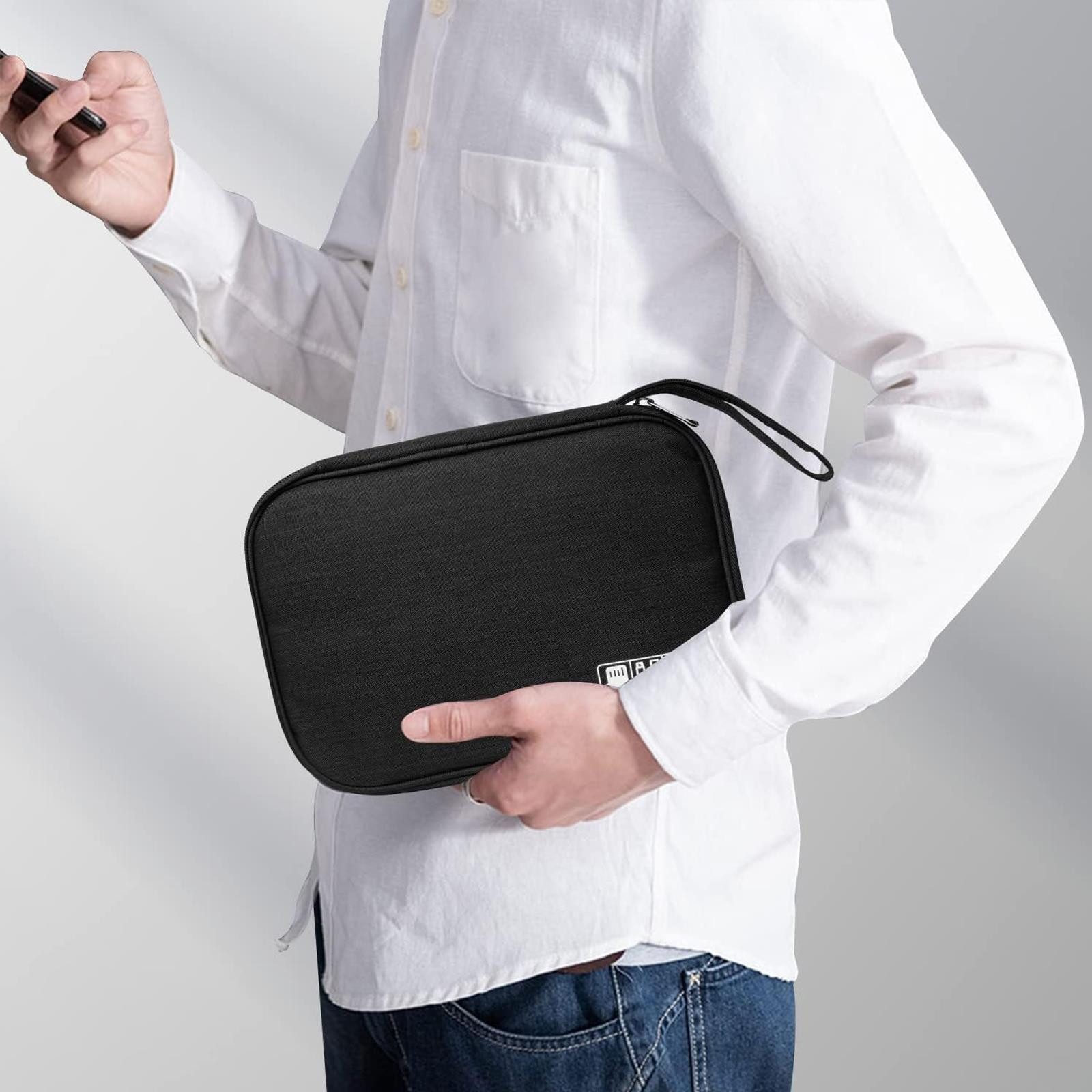 VERCO Taschenorganizer Elektronik Aufbewahrungstasche, Zubehör Organizer Reise Tasche Mappe Etui Koffer