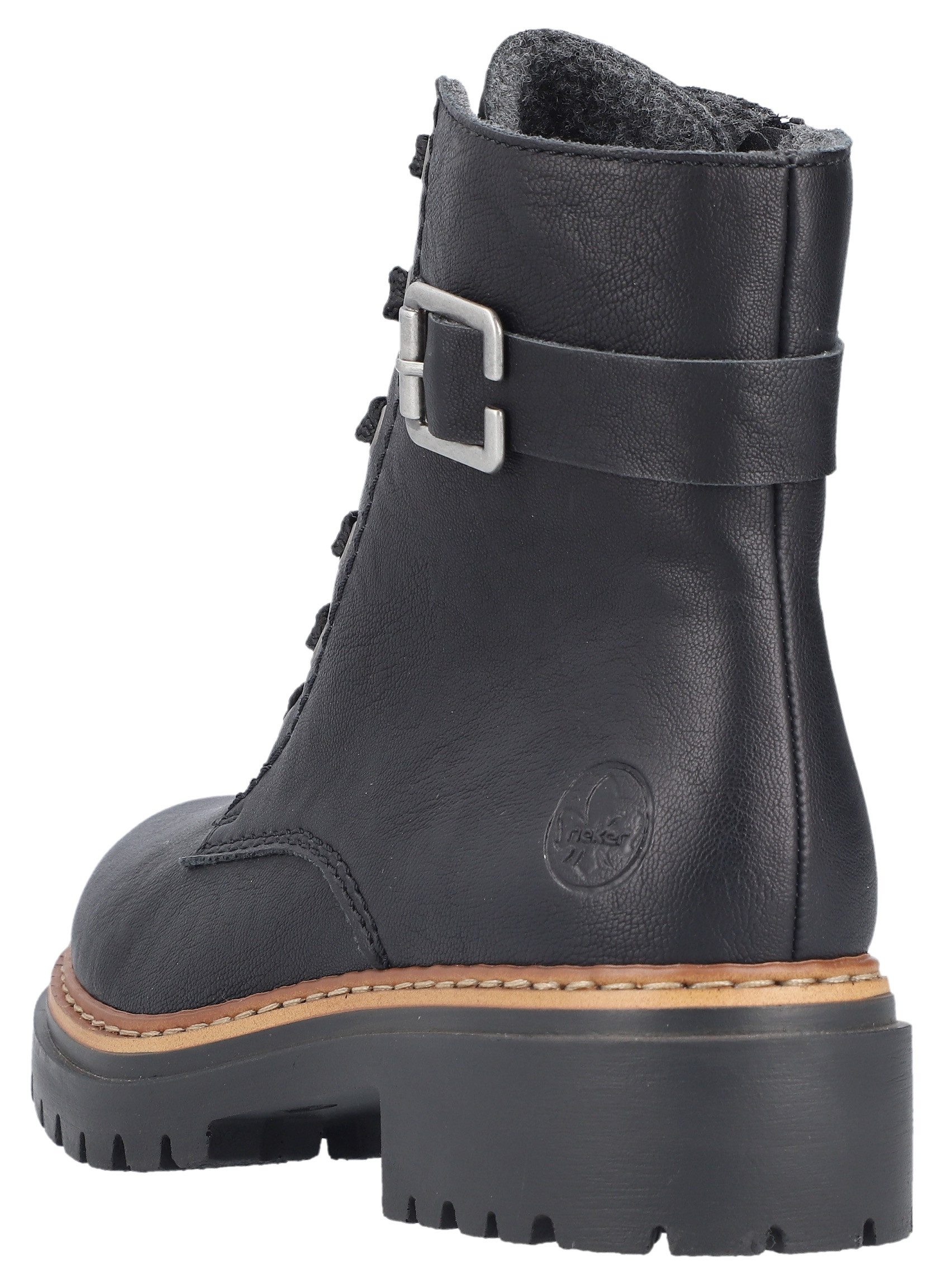 Rieker Schnürboots, Winterstiefel, Boots mit kontrastfarbener günstig online kaufen